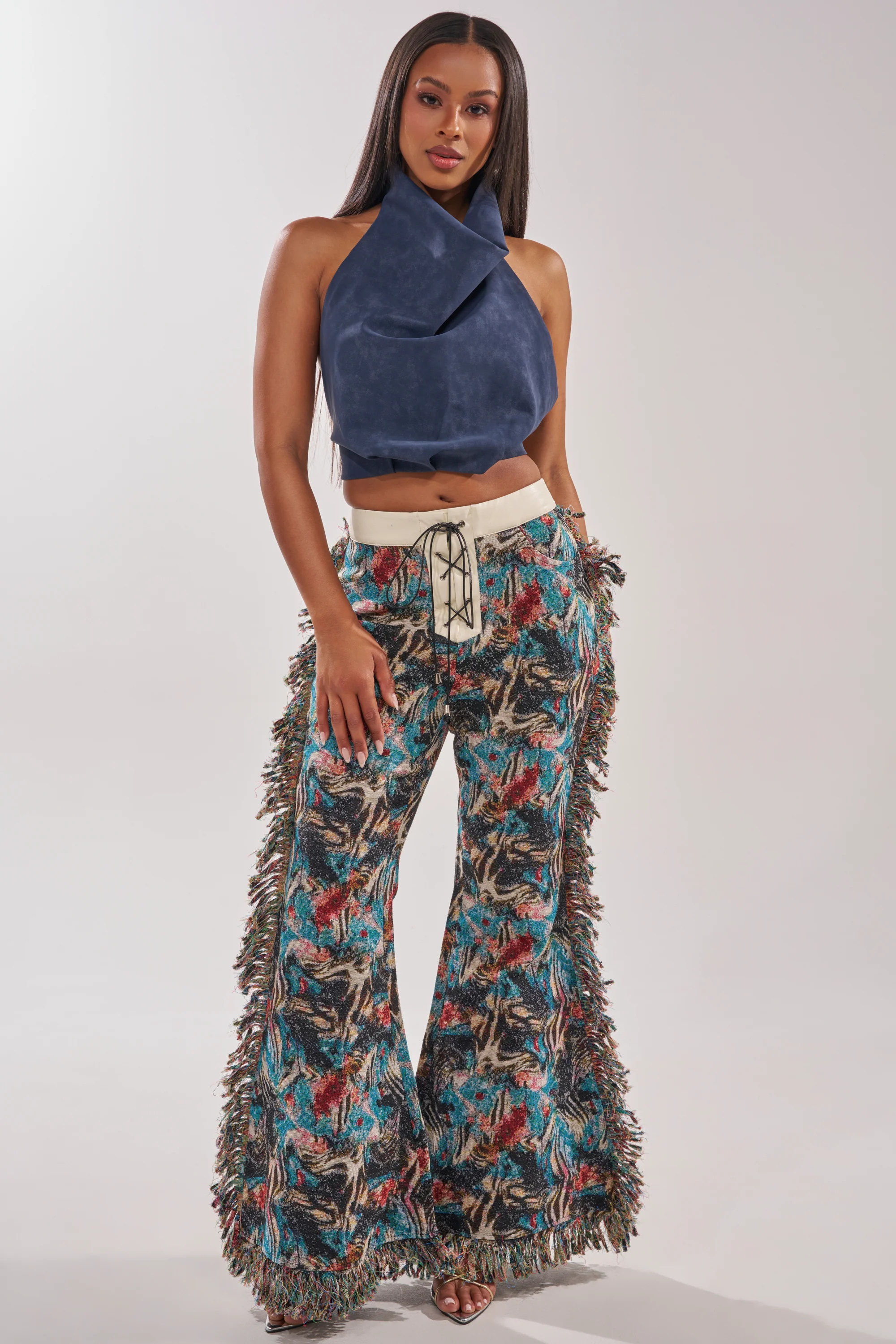 JANE SUEDE HALTER TOP - Image 6