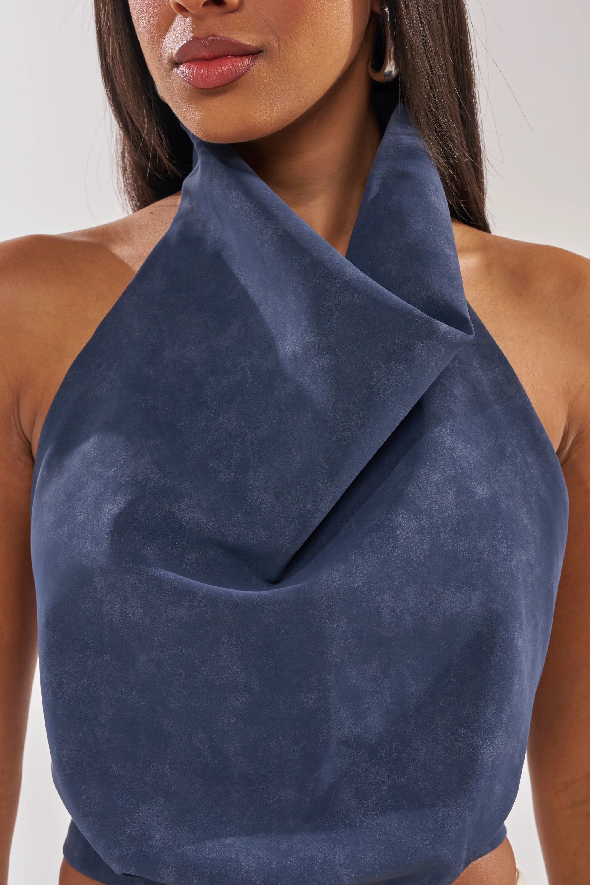 JANE SUEDE HALTER TOP - Image 7