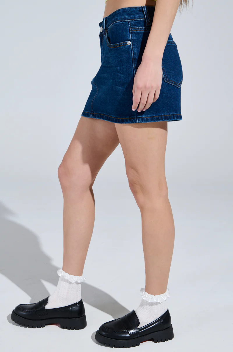 JOLENE DENIM MINI SKIRT - Image 4