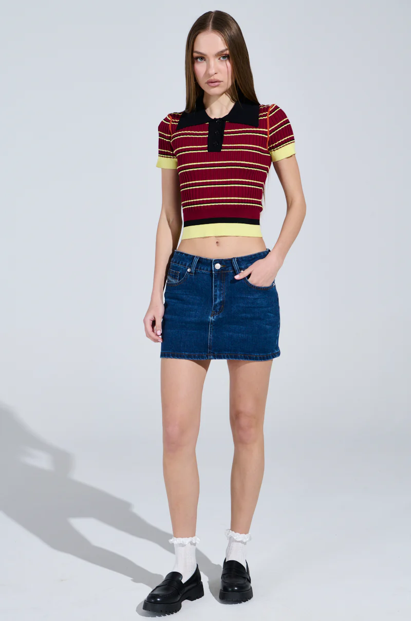 JOLENE DENIM MINI SKIRT - Image 7