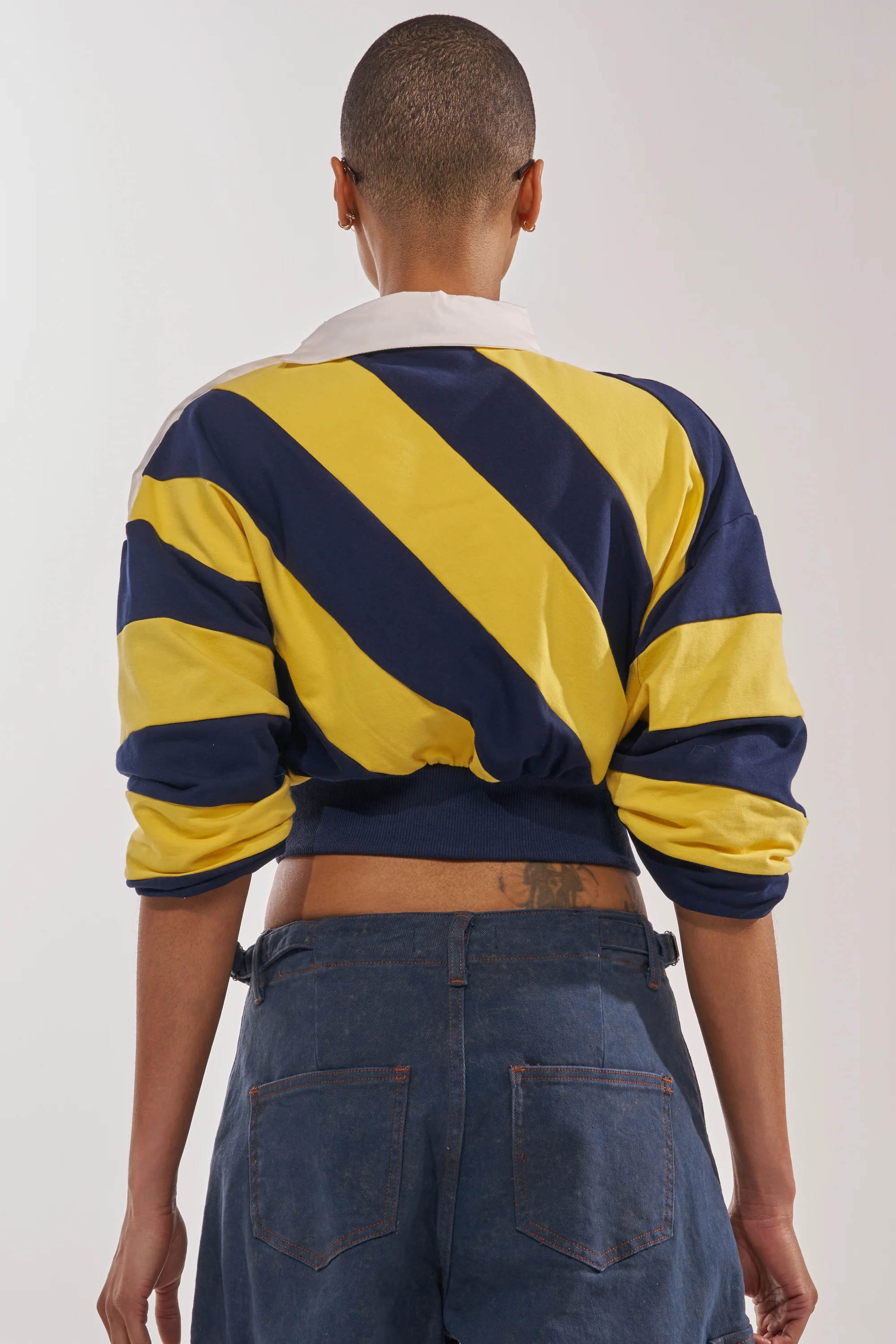 JULIANA STRIPE SWEATSHIRT IN YELLOW - Image 4