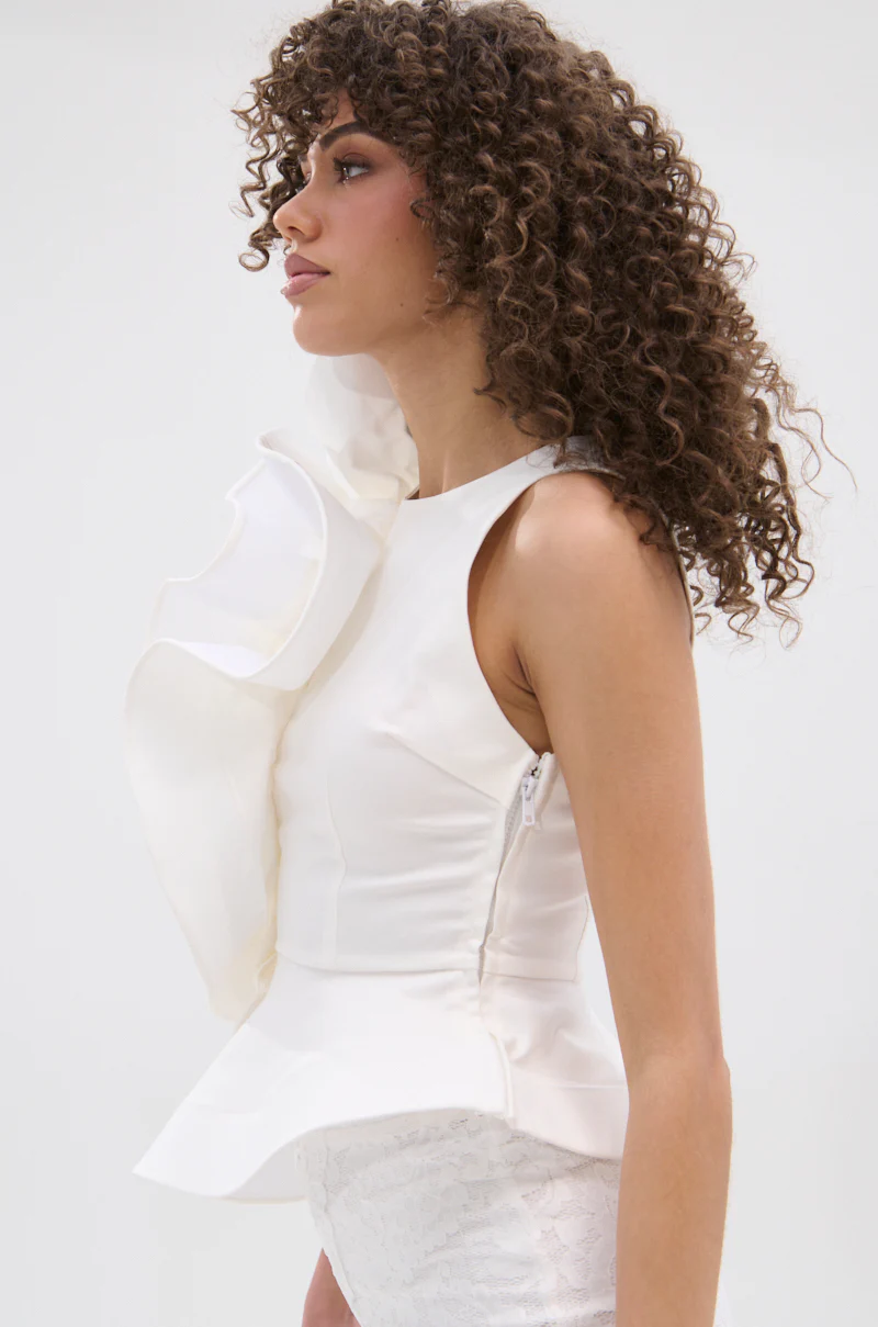 JULIETTE EXAGERATD RUFFLE BLOUSE - Image 4