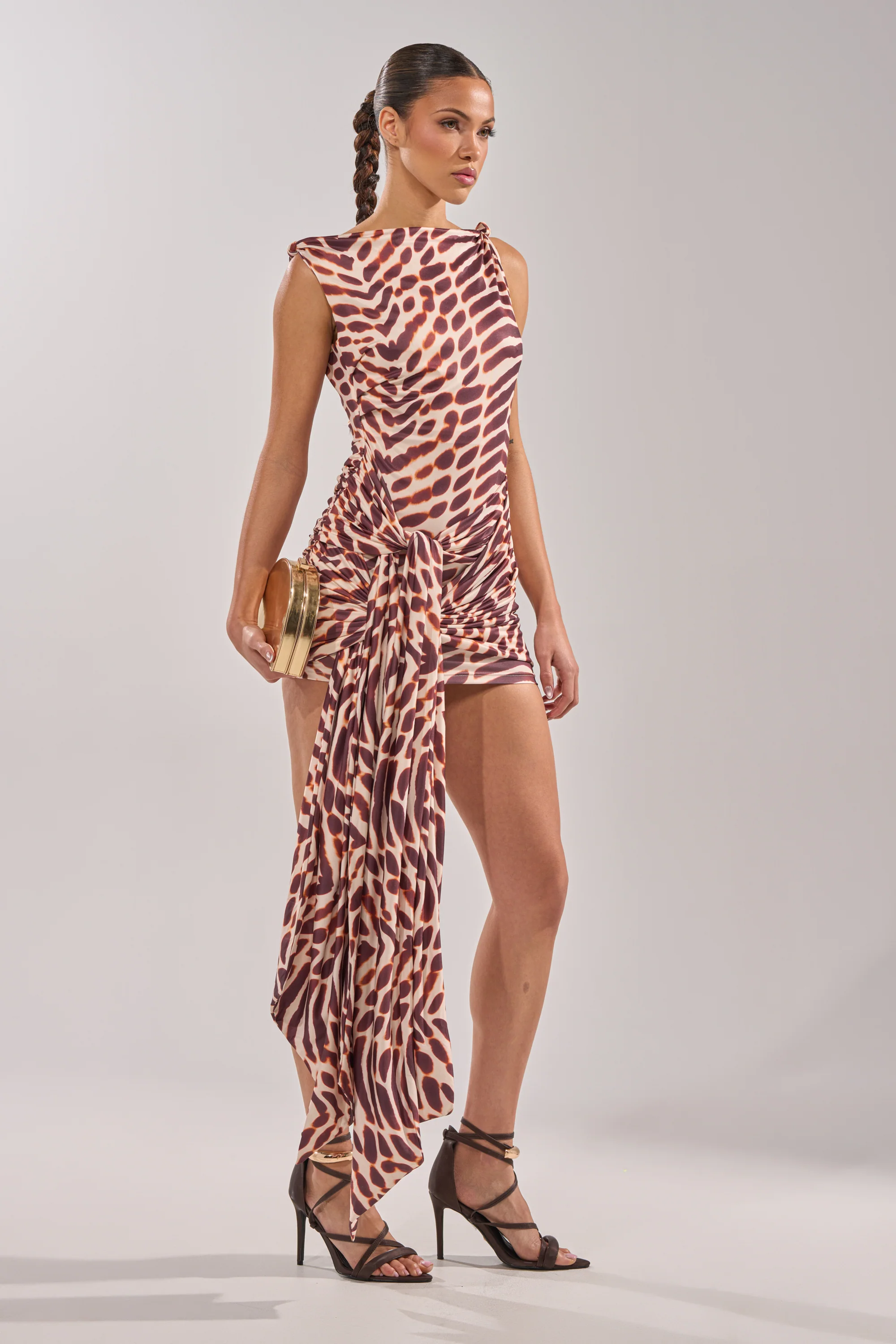 JUNGLE TIES LEOPARD MINI DRESS - Image 4