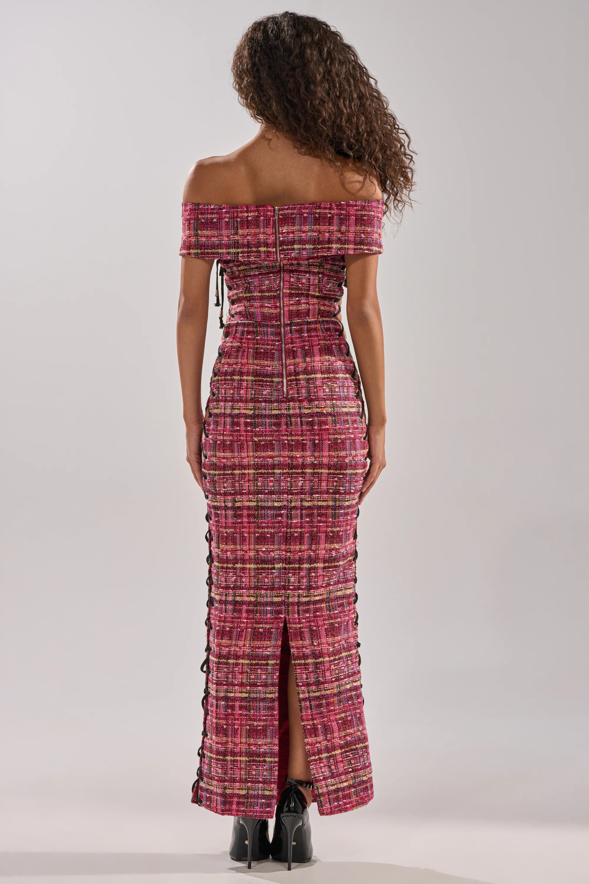 JUST A GIRL TWEED MAXI DRESS - Image 6