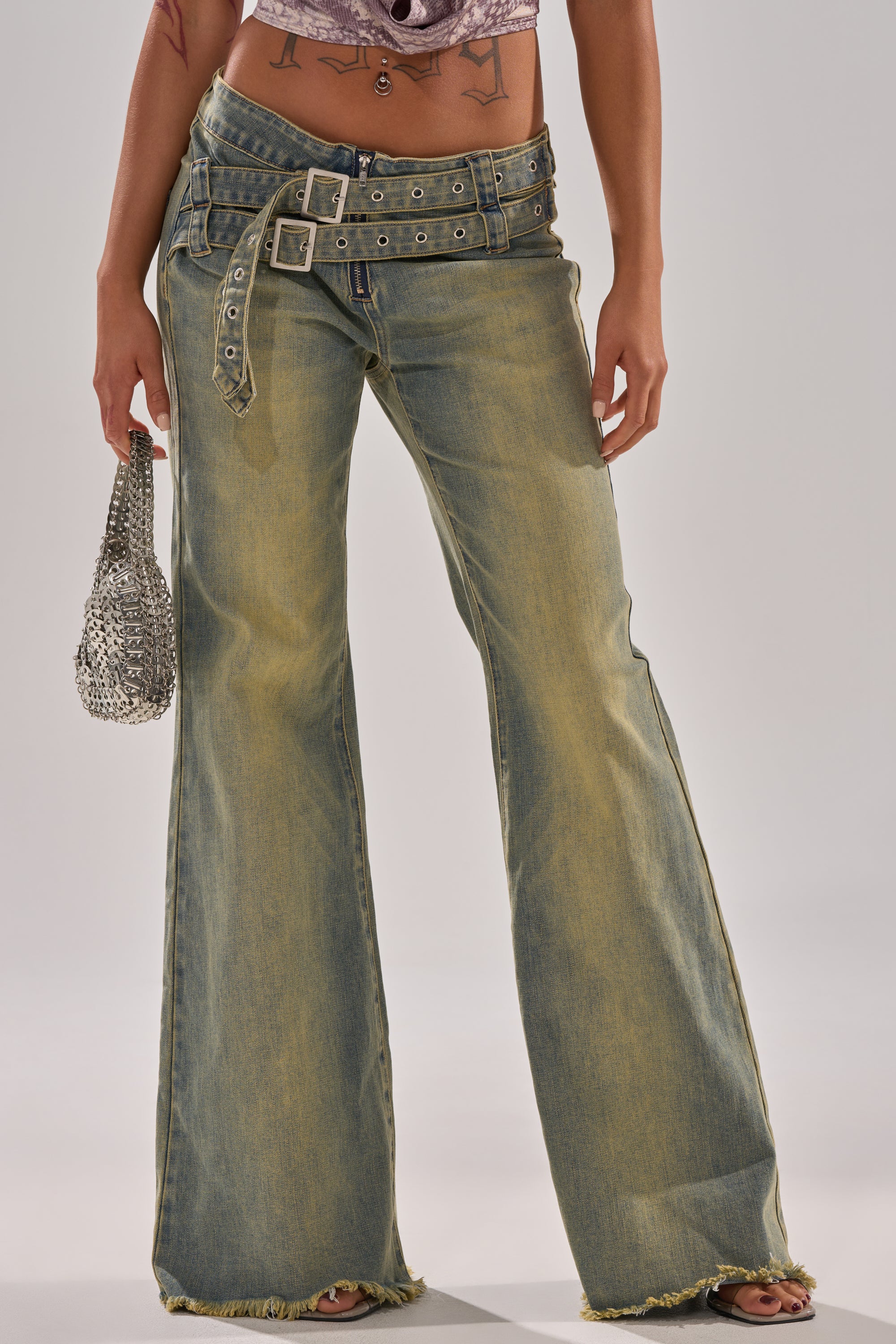JUST LIKE THAT STRAIGHT-LEG DENIM WITH BUCKLE - Image 2