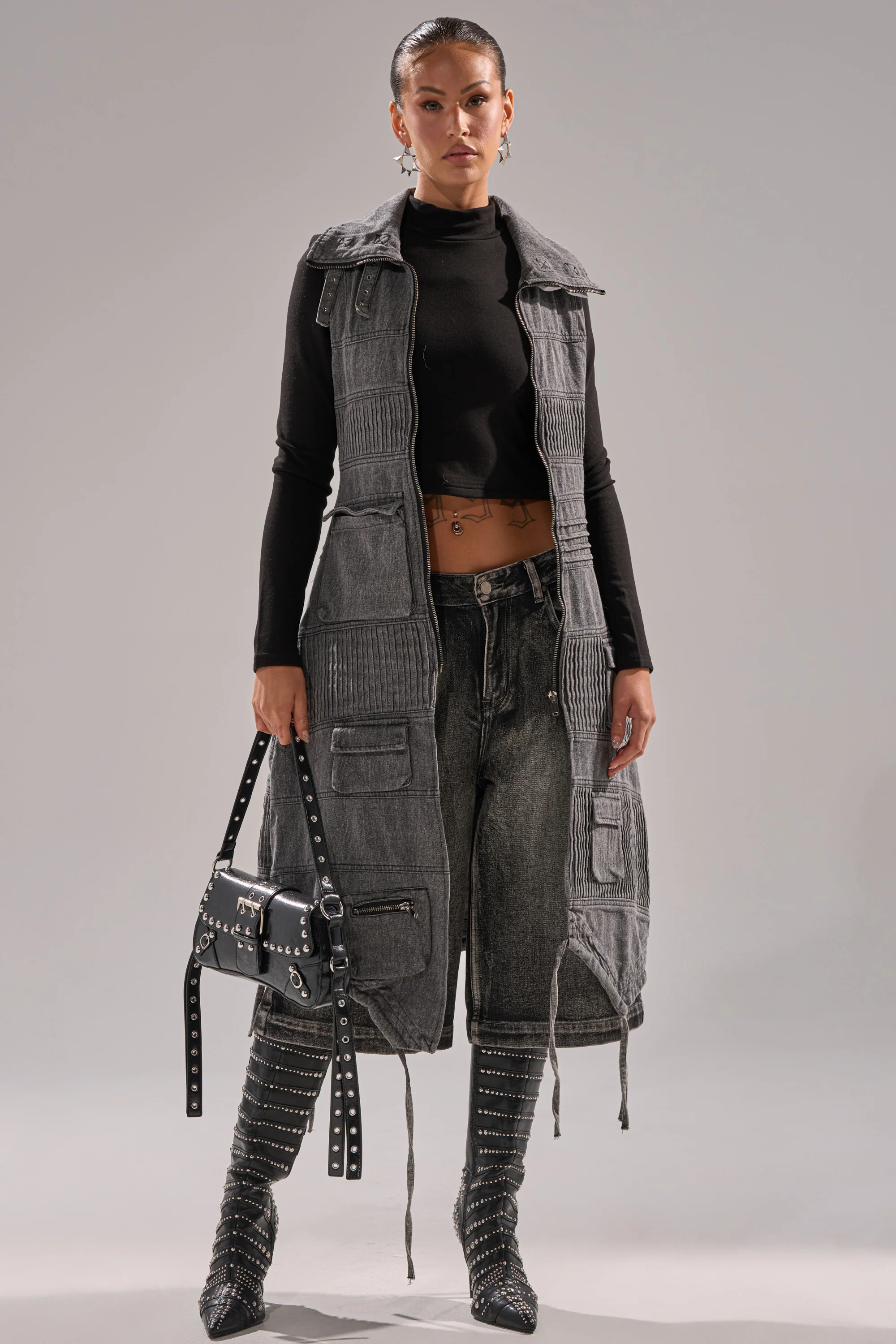 KEEP YOU WAITING DENIM VEST - Image 3