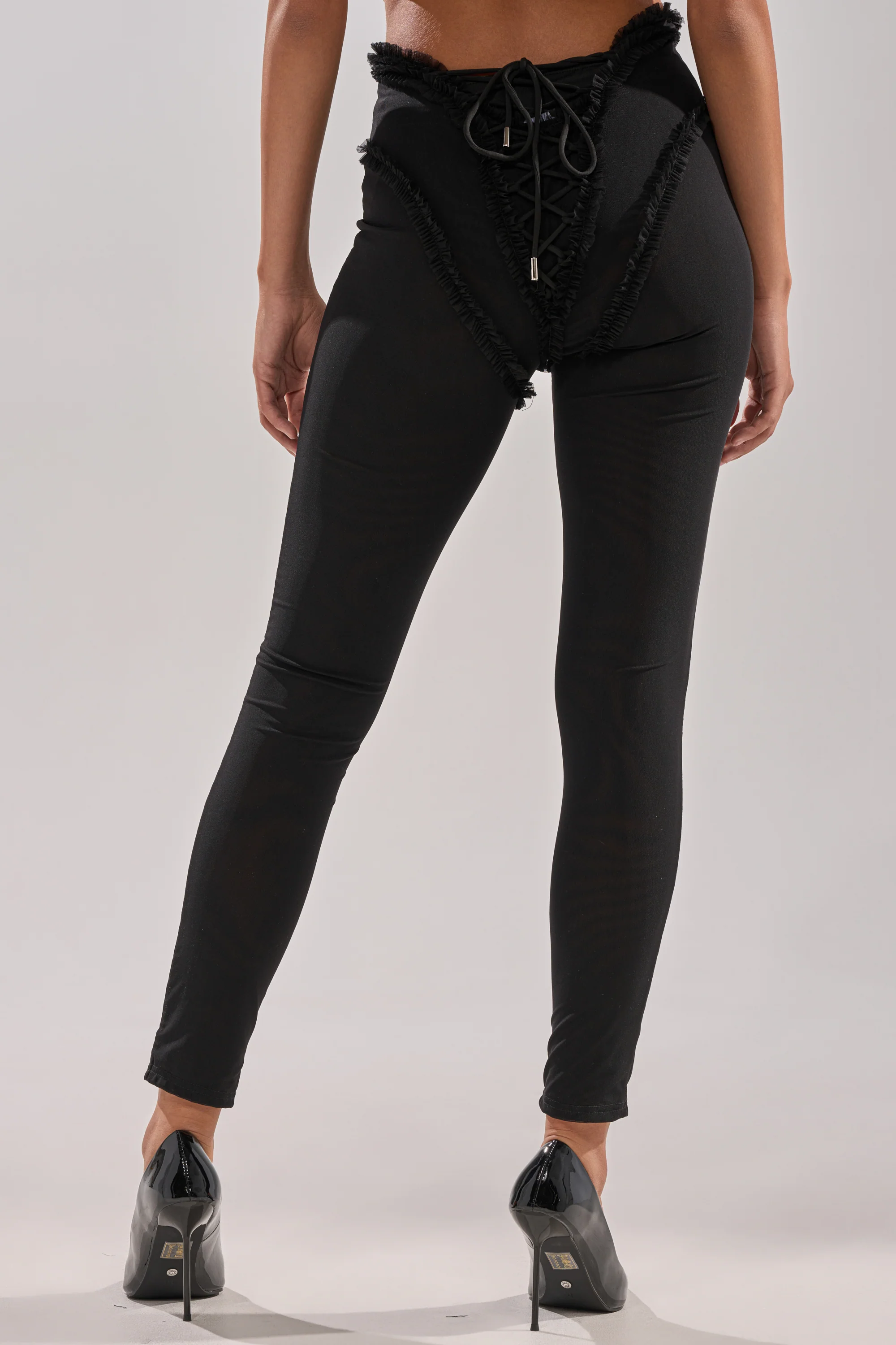 KELLY MESH LACE UP LEGGING - Image 4