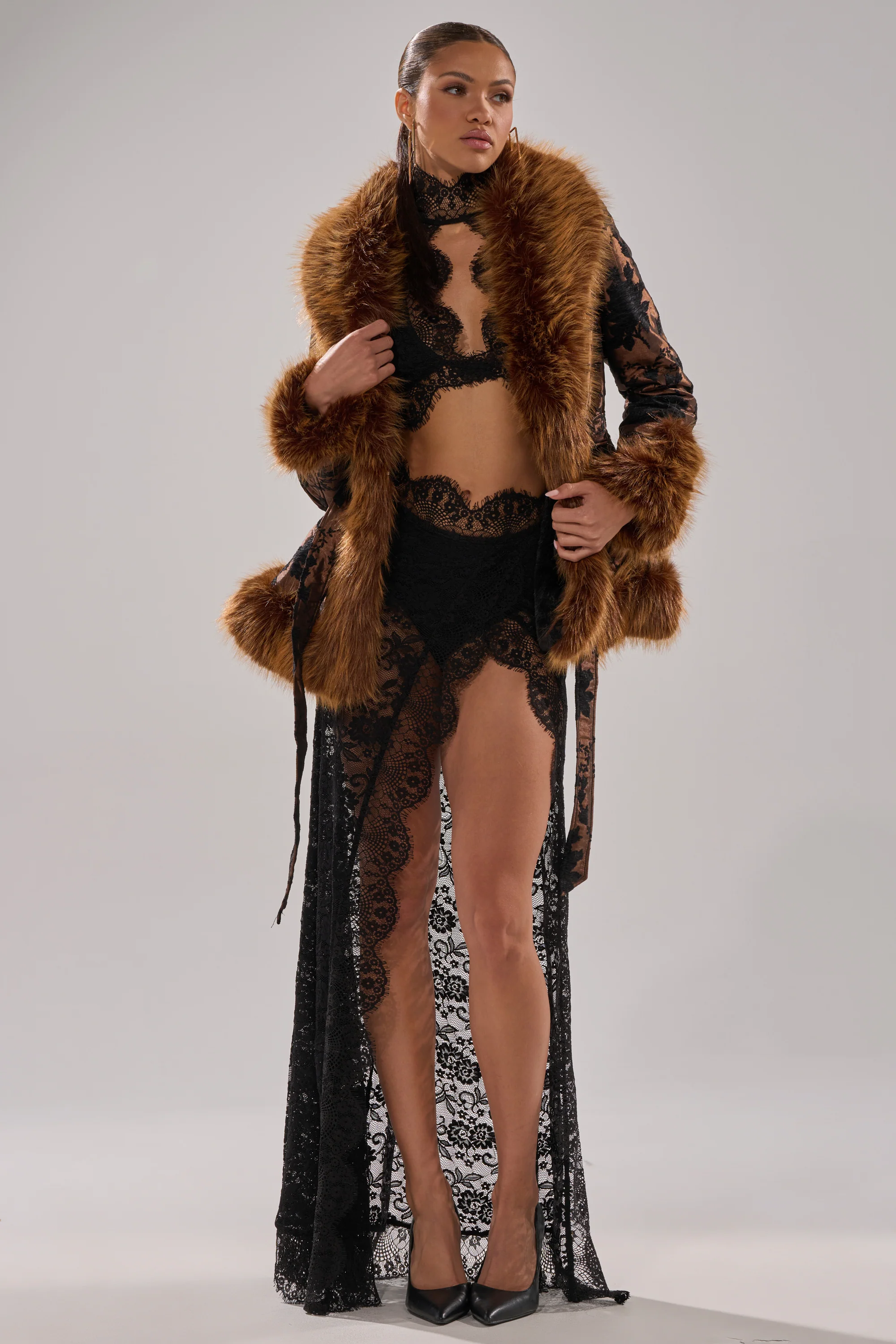 KENZY FUR TRIM MOTO IN JACQUARD - Image 10