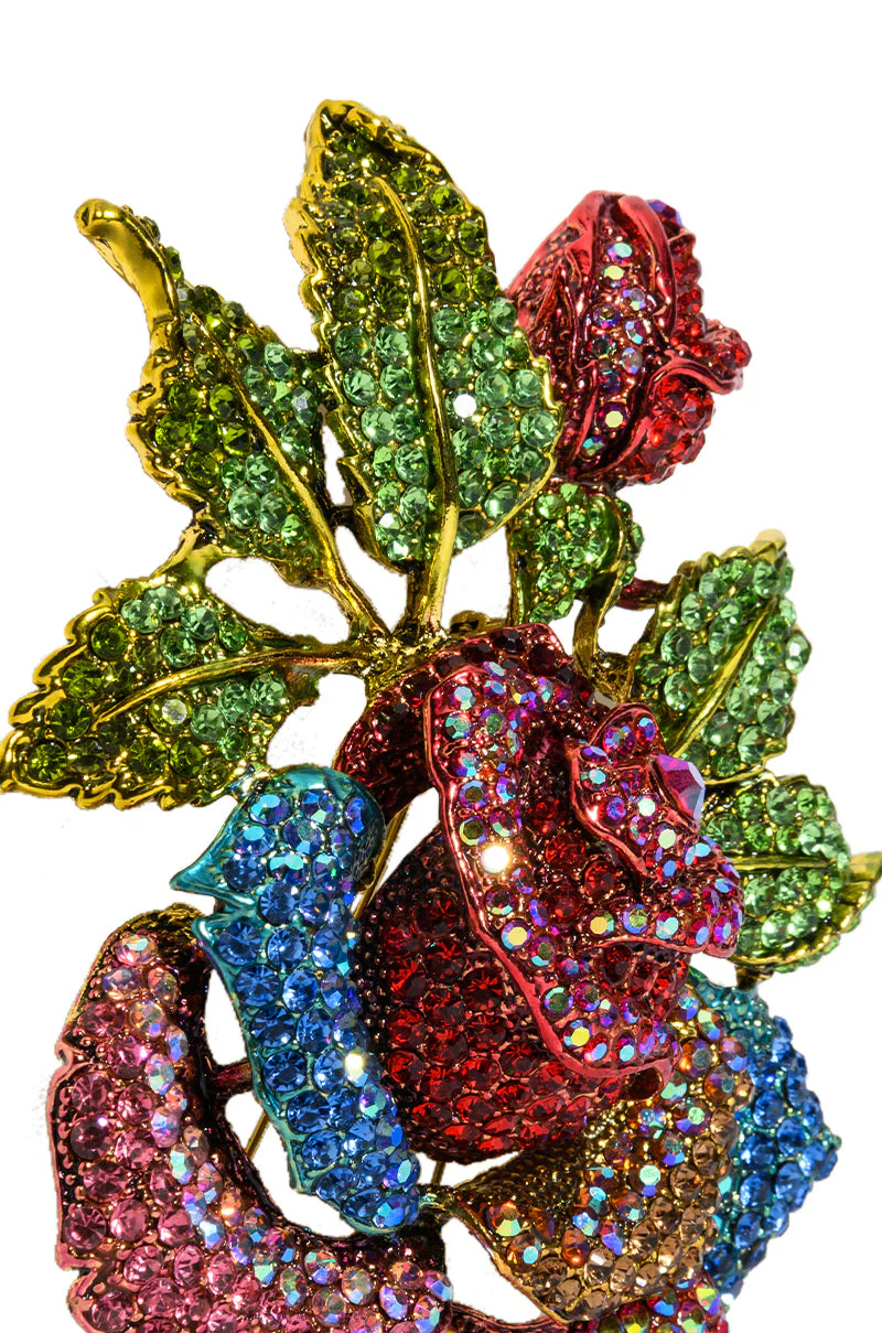 BLING FLORAL BROOCH - Image 5