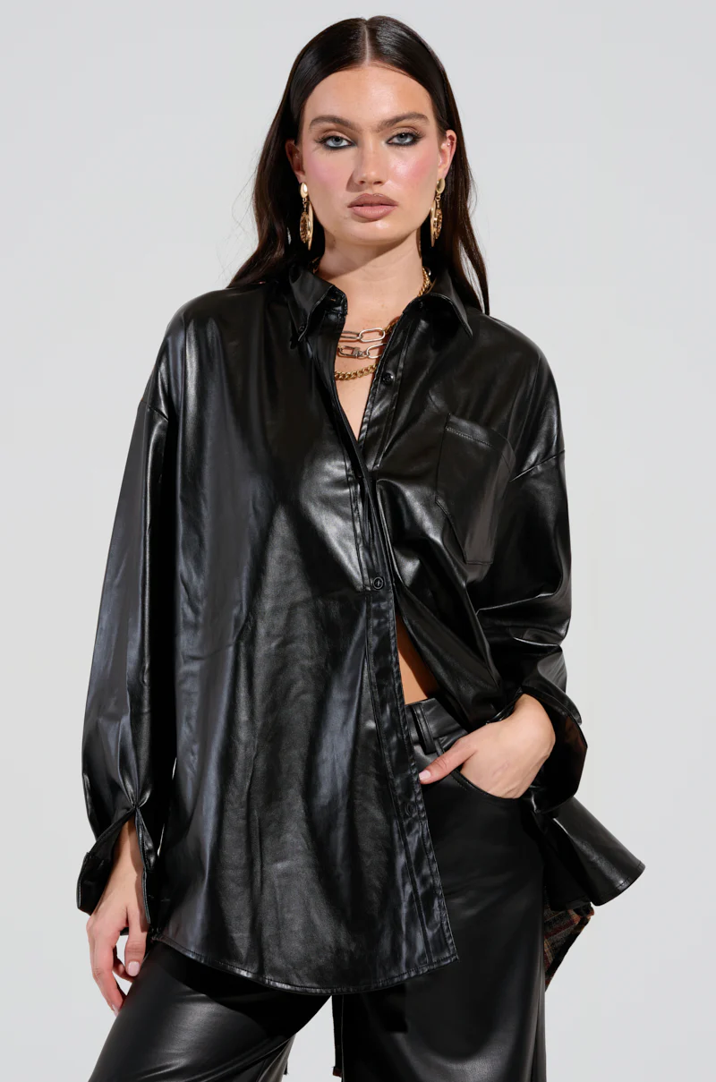 LANA BUTTON DOWN MULTI FUNCTION BLOUSE - Image 5