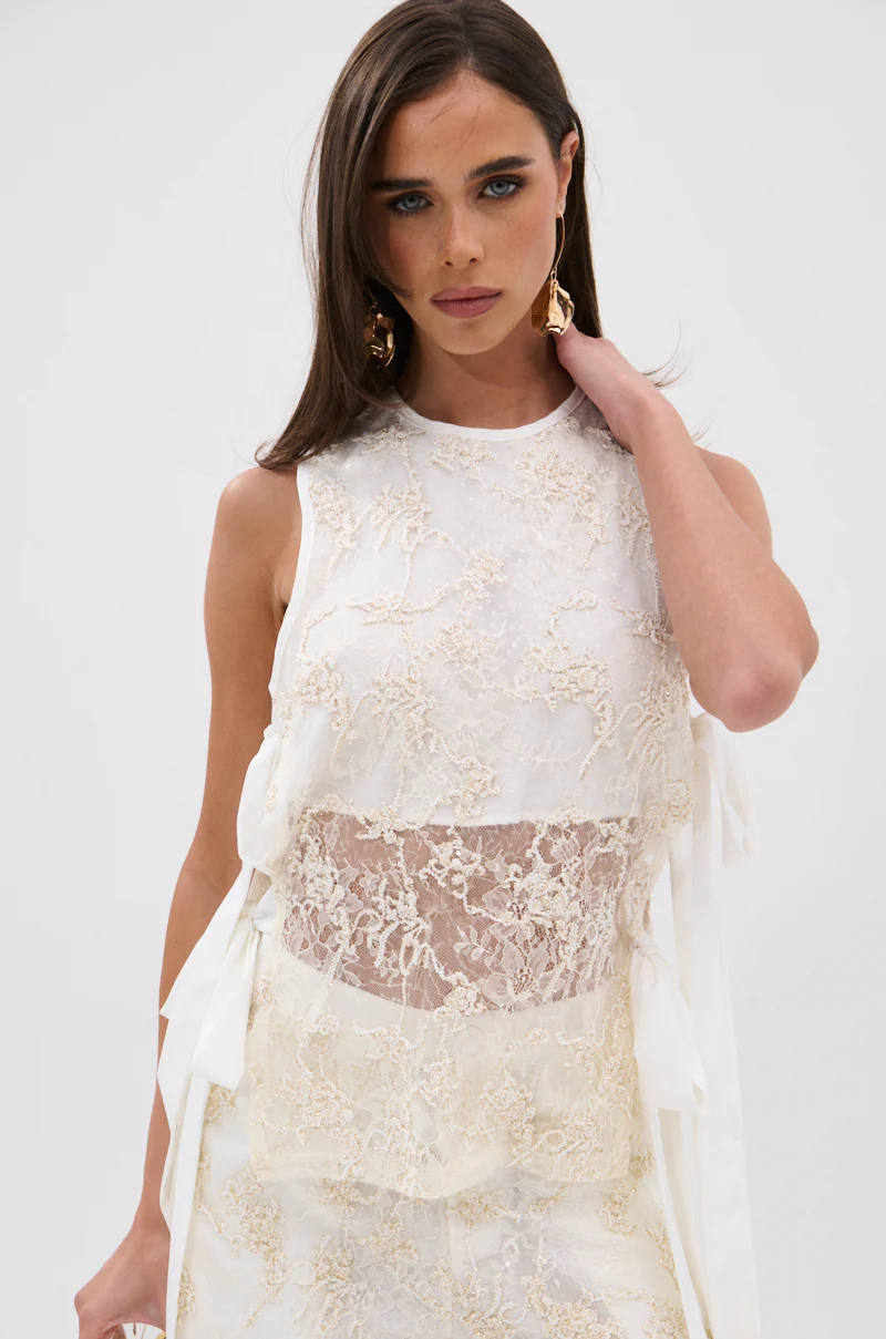 LANA FLORAL LACE BLOUSE - Image 3