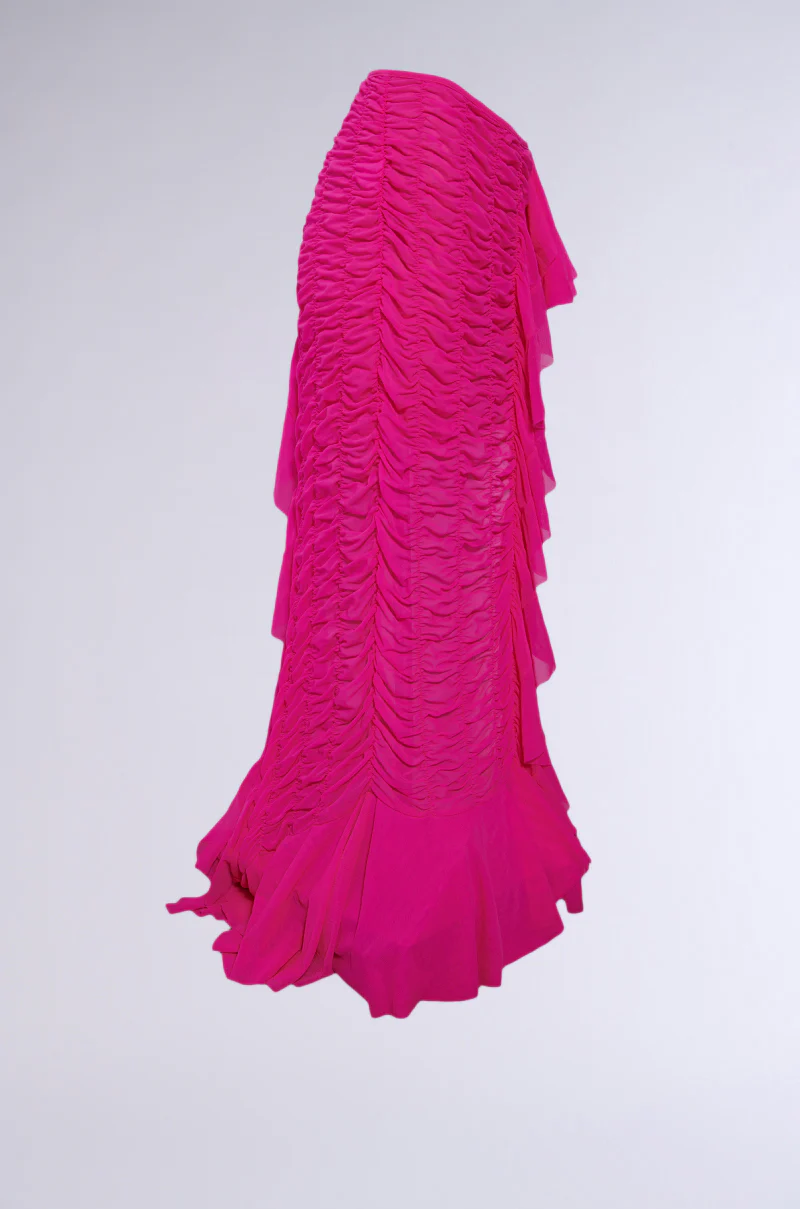 LAYERED UP MESH RUFFLE BELT SKIRT - Image 6