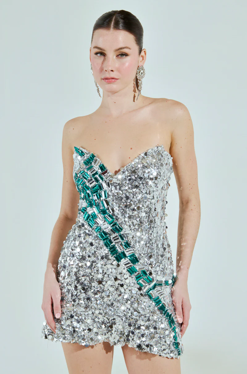 LET ME REMIND YOU RHINESTONE MINI DRESS - Image 2