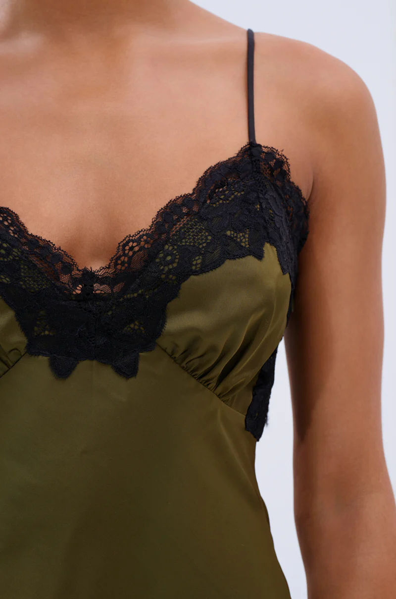 LET'S GET OUT OF HERE SATIN MINI DRESS - Image 6