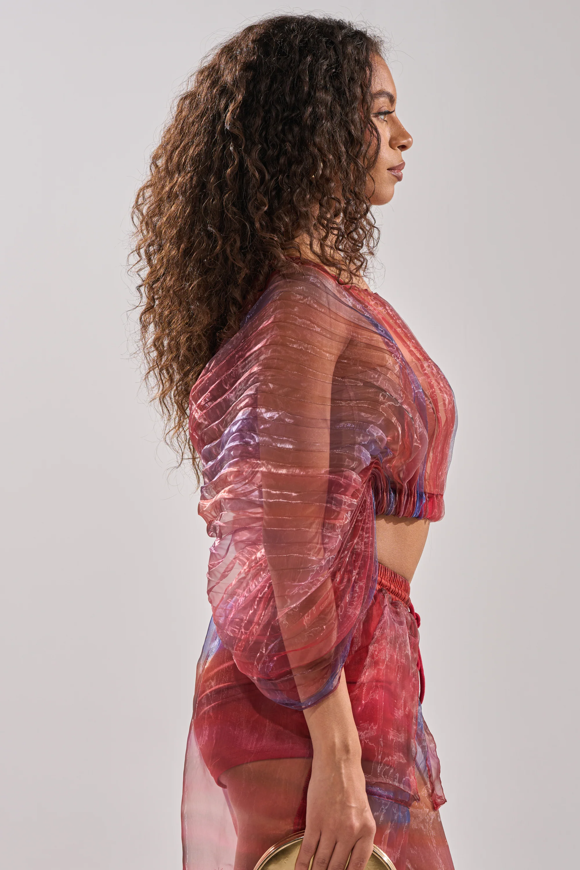 LETS LIVE IN THE MOMENT CHIFFON BLOUSE - Image 3