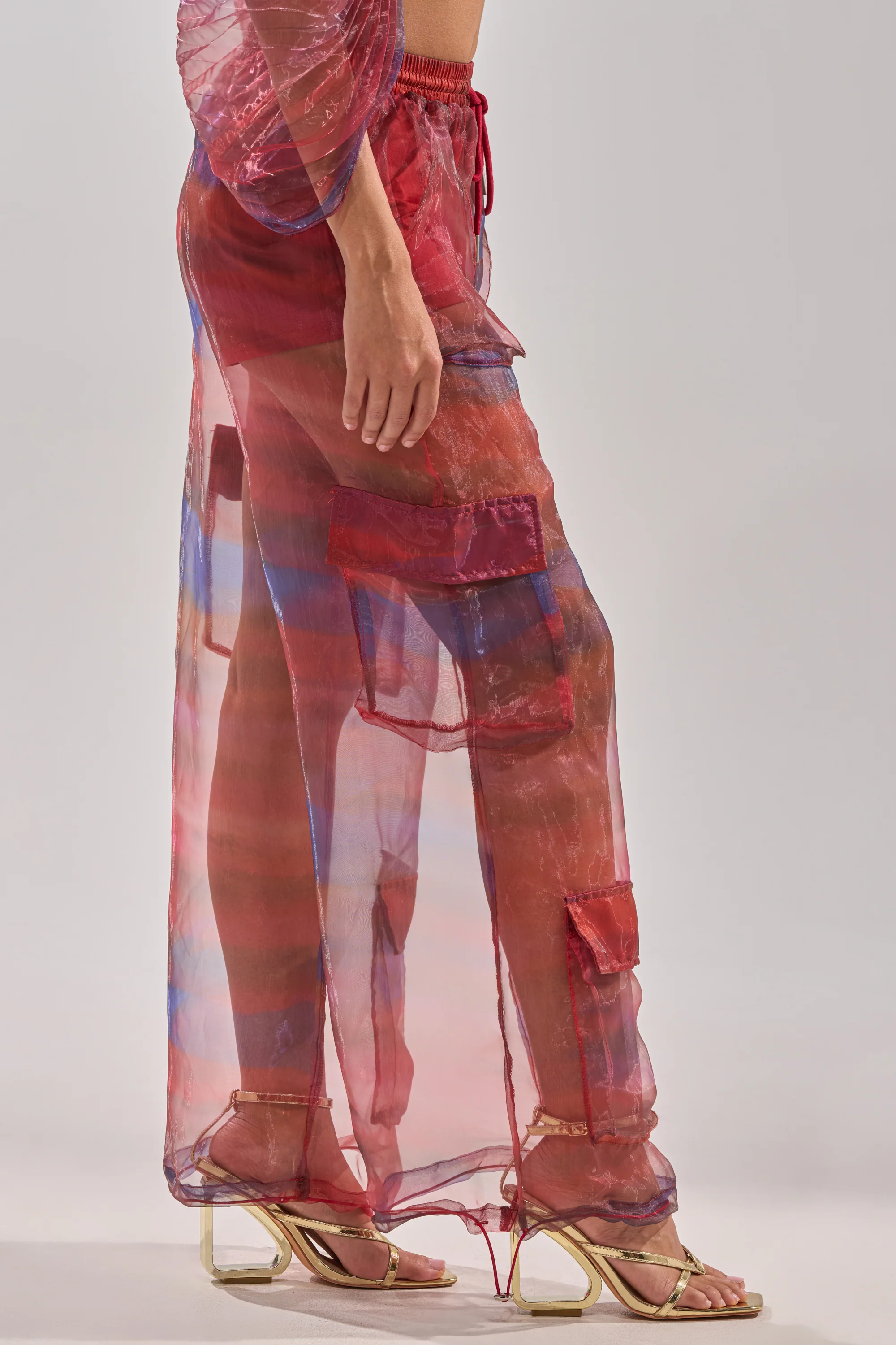 LETS LIVE IN THE MOMENT CHIFFON TROUSER - Image 5