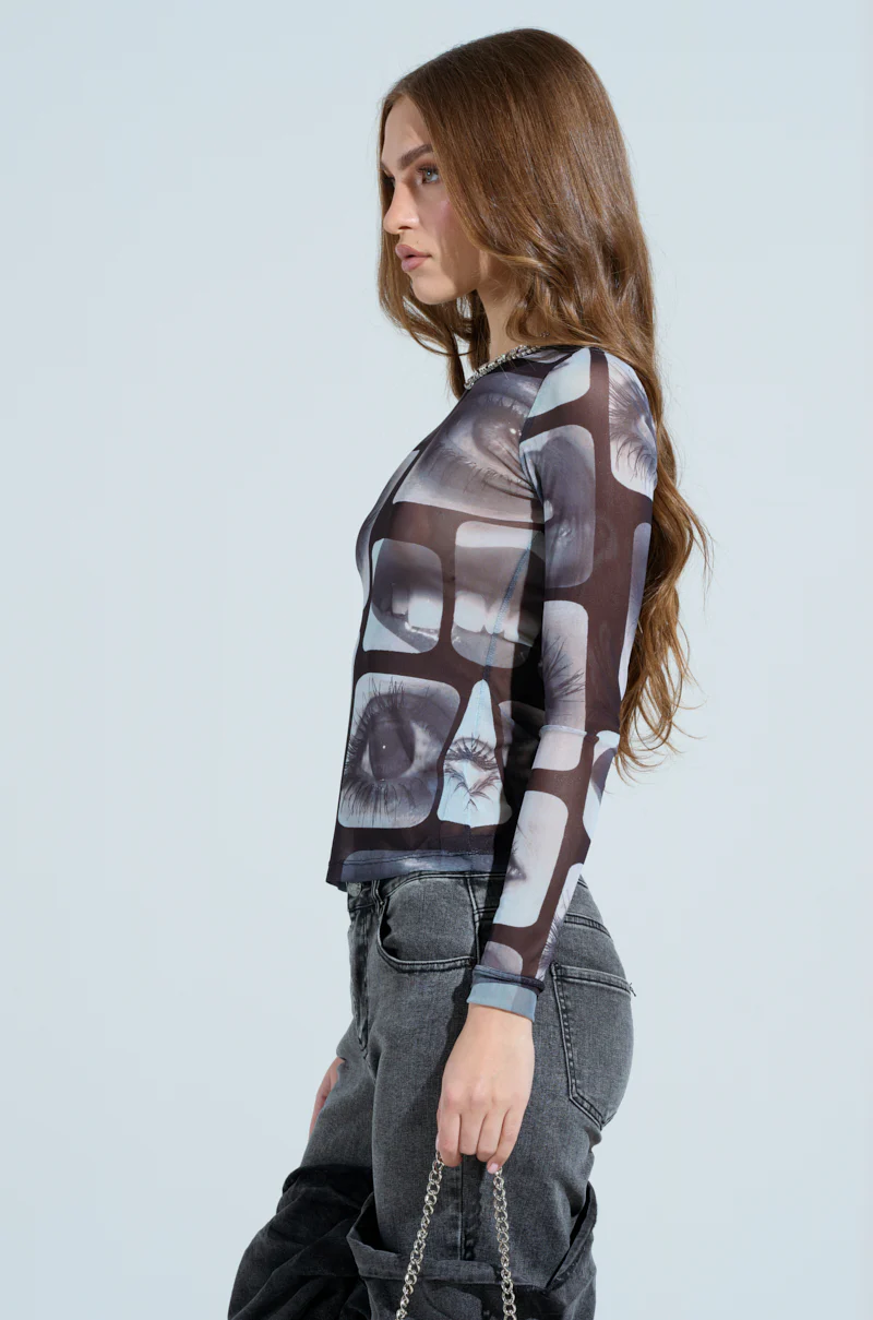 LIBBY MESH GRAPHIC TEE - Image 3