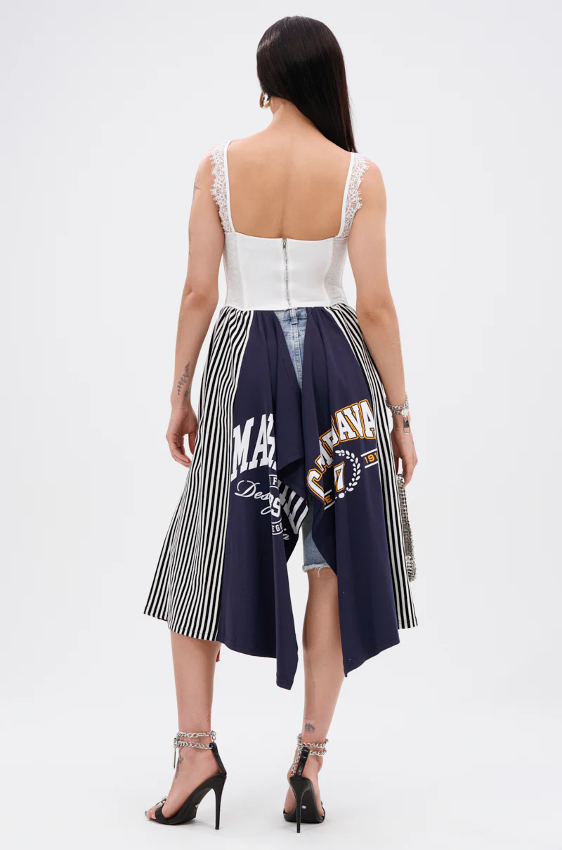 LIGHTS OUT PATCHED UP JERSEY CORSET - Image 5
