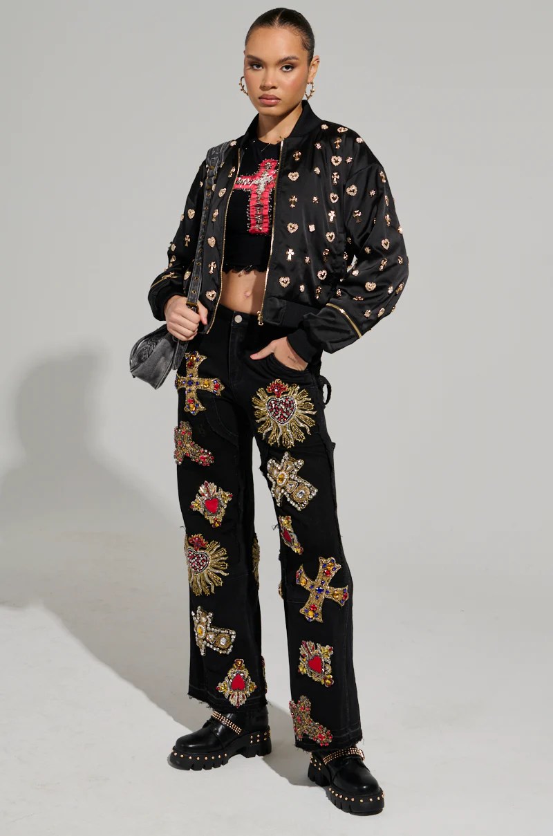 LIKE A CHARM EMBELLISHED BOMBER - Image 6