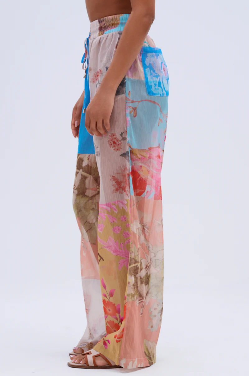 LILY CHIFFON WIDE LEG PANT - Image 4