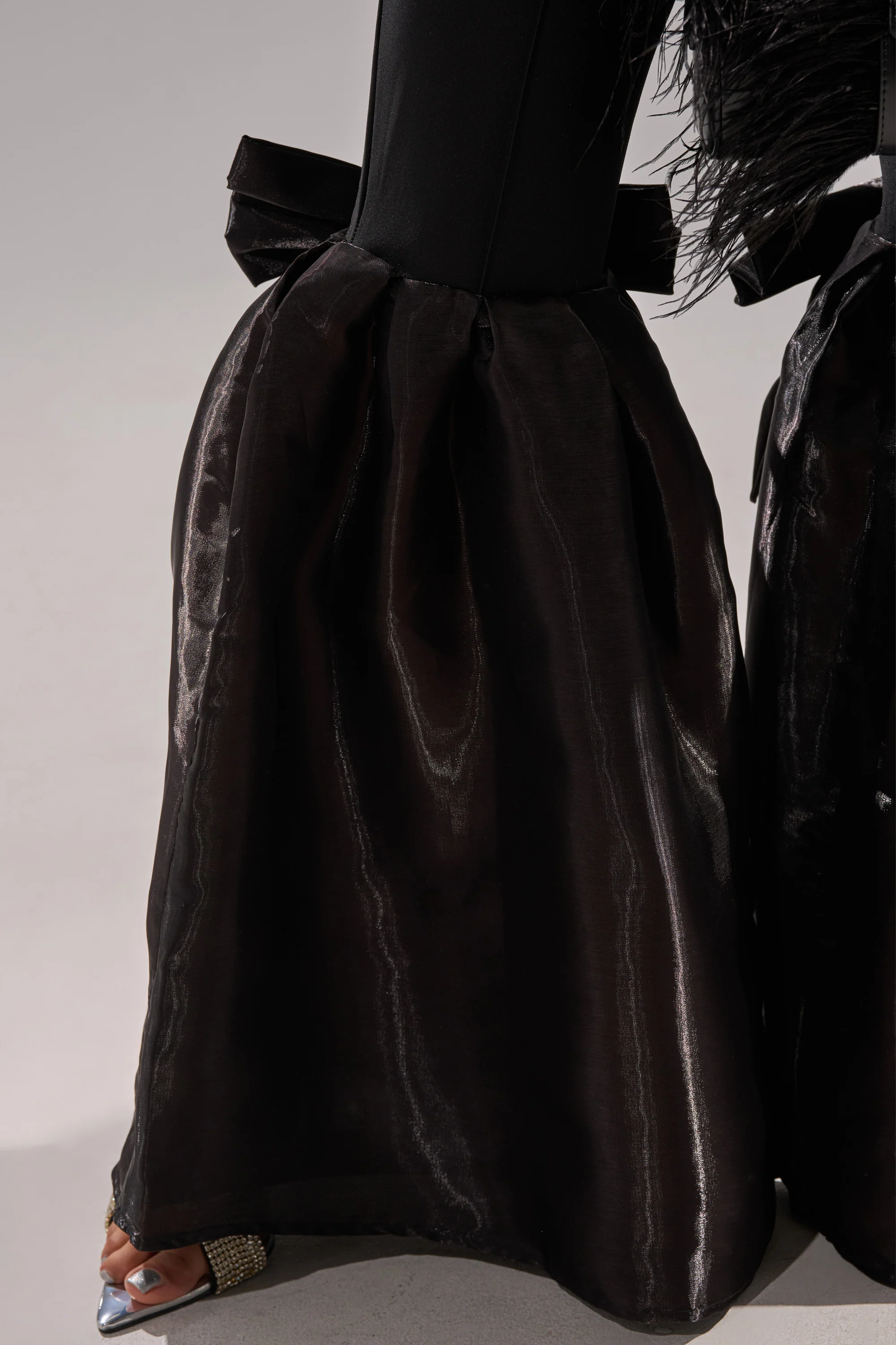 LILY TROUSER WITH BOW IN BLACK - Image 9