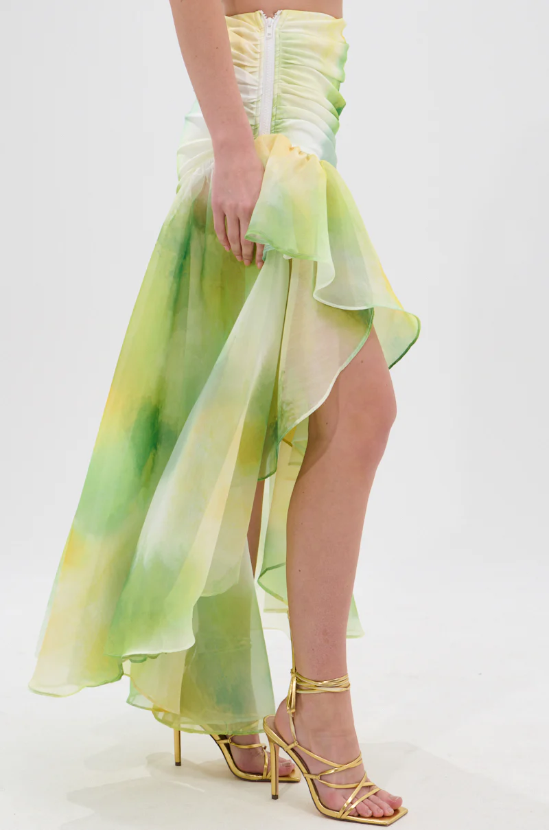 LIMONE CHIFFON MIDI SKIRT - Image 4