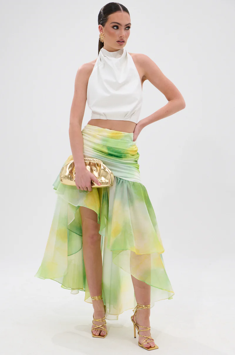 LIMONE CHIFFON MIDI SKIRT - Image 7