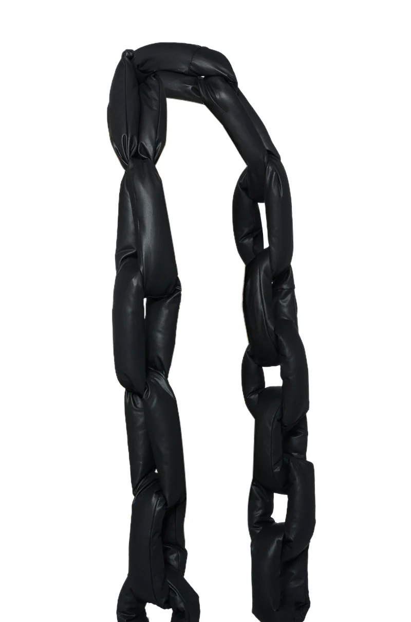 LINKED TOGETHER PU CHAIN SCARF - Image 6