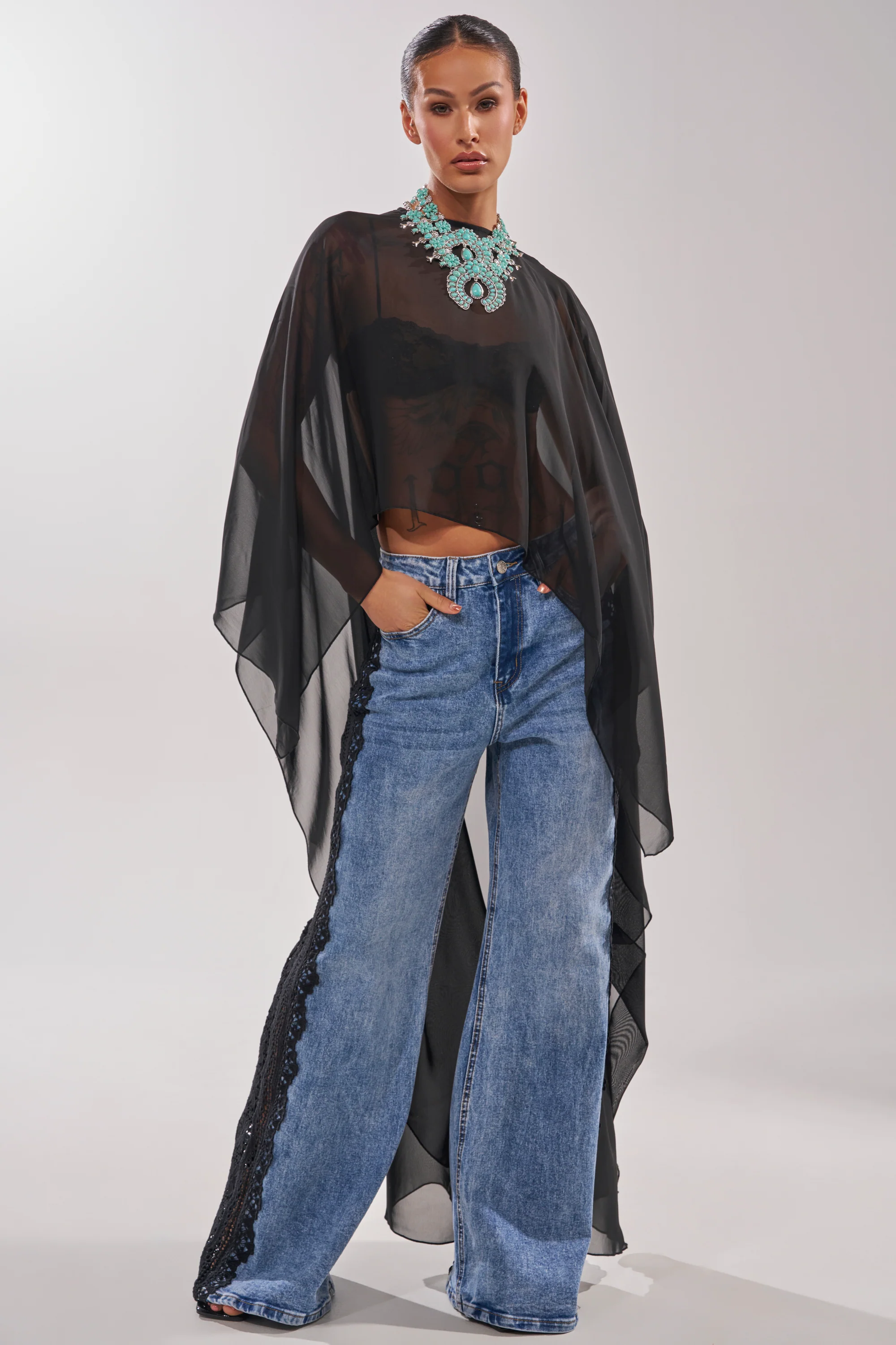 LOCKED IN LACE DENIM - Image 5