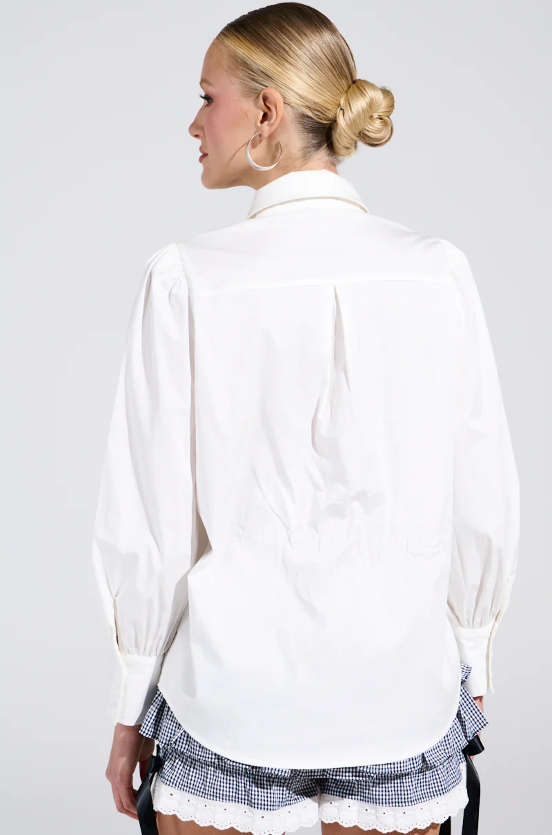 LOOK AT ME GO BUTTON DOWN TOP - Image 6