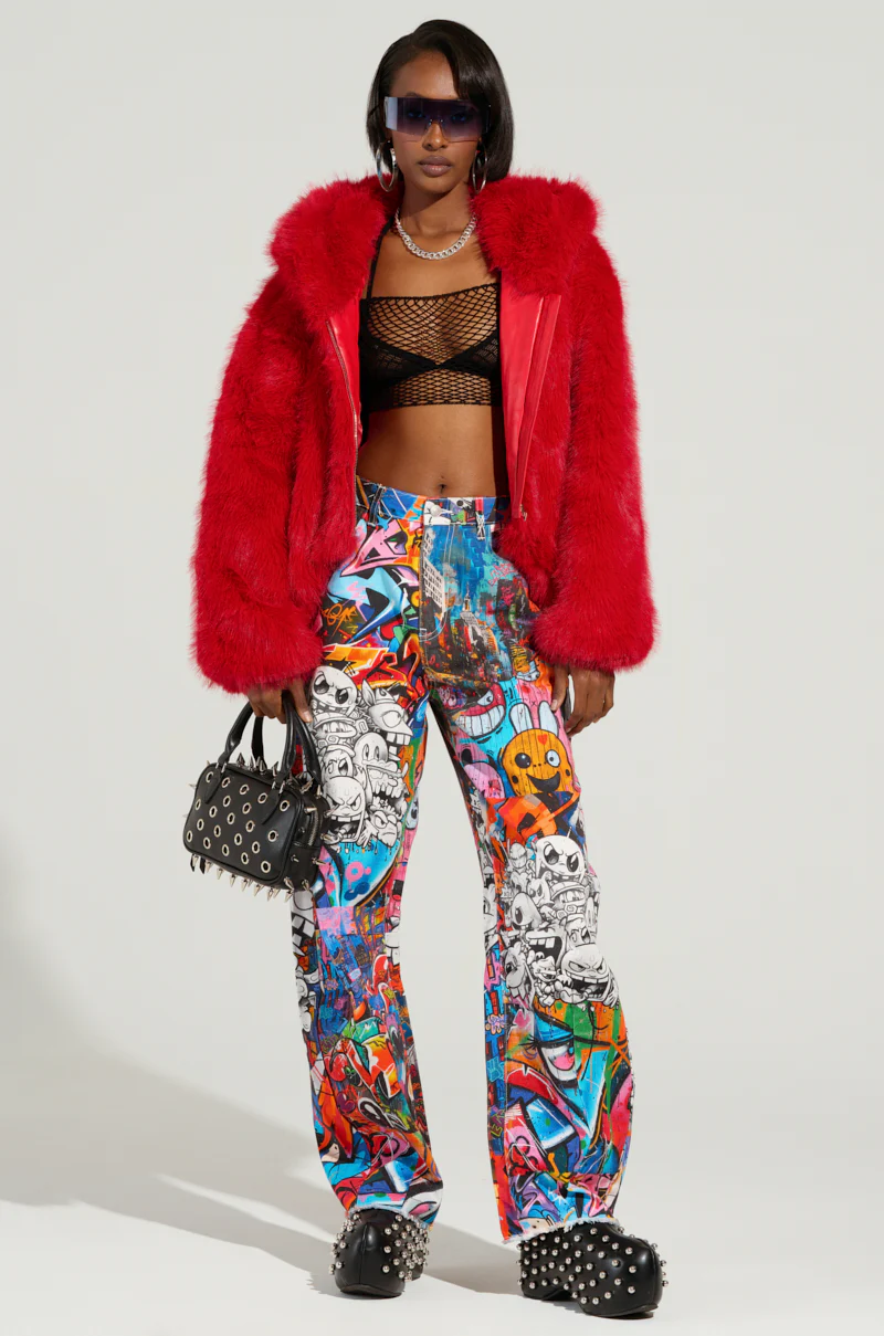 LOOK AT ME NOW HOODED FUR BOMBER - Image 8