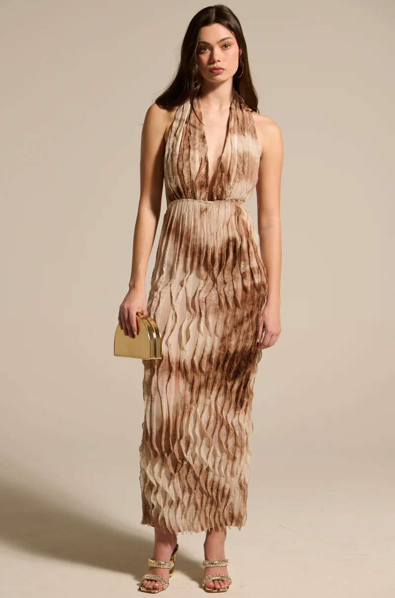 LOOK BUT DON'T TOUCH PRINTED MAXI DRESS - Image 4