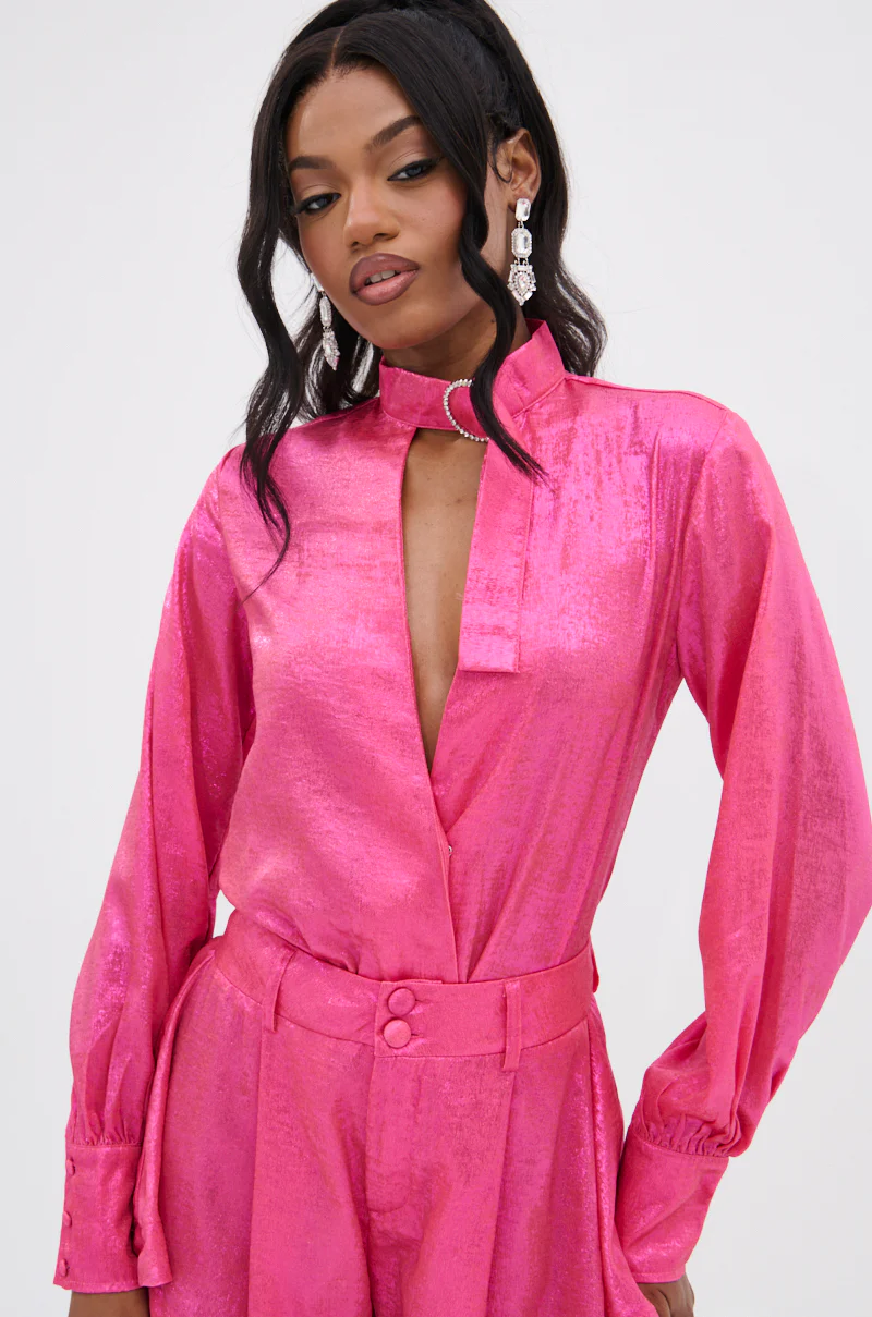 LOOK THIS WAY SHINY BODYSUIT - Image 4