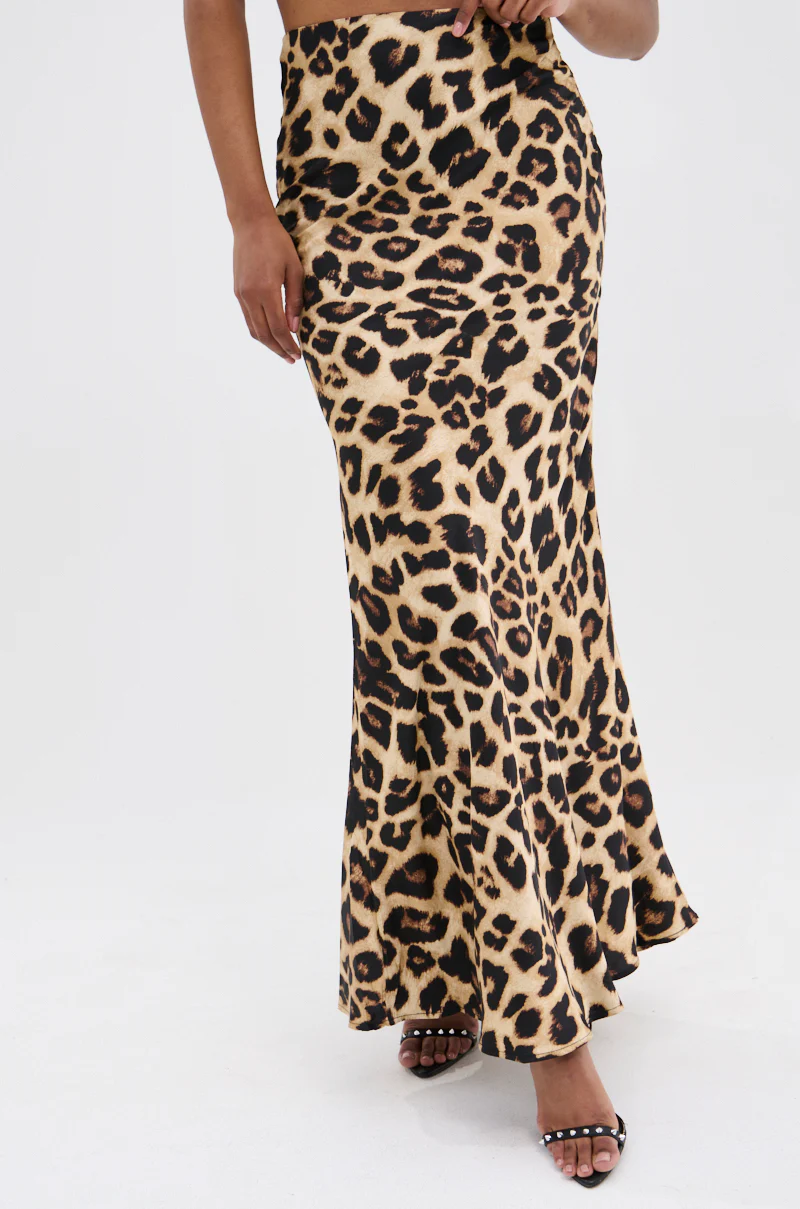 LOSING IT CHEETAH MAXI SKIRT - Image 4