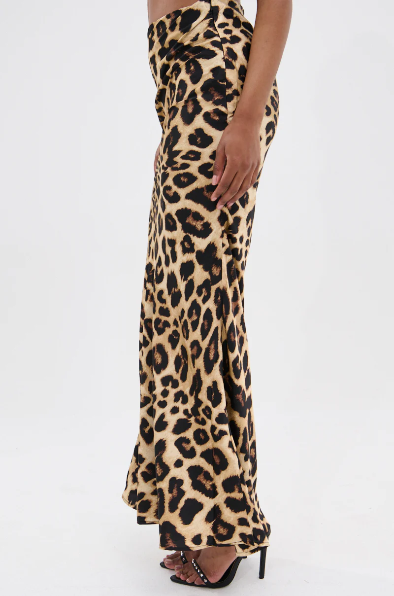LOSING IT CHEETAH MAXI SKIRT - Image 5