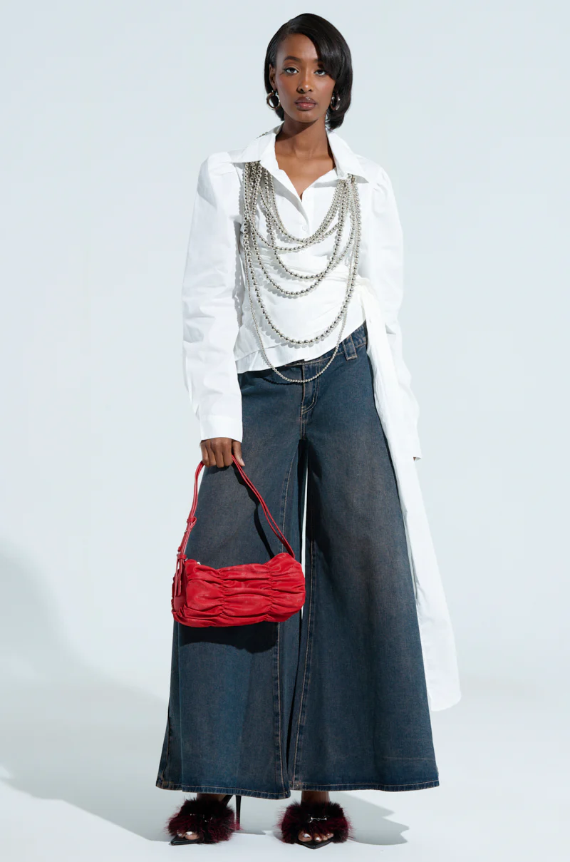LOTS OF LOVE FOR YOU LOW RISE DENIM PANT - Image 4
