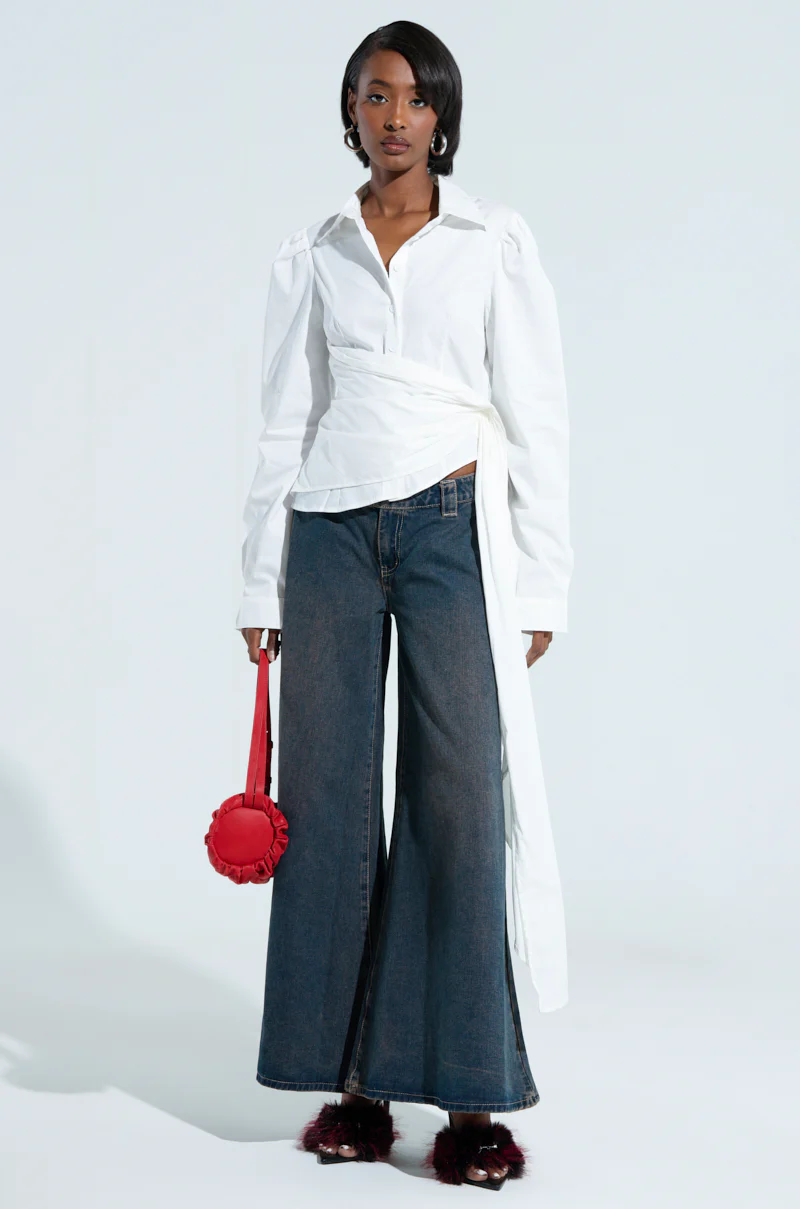 LOTS OF LOVE FOR YOU LOW RISE DENIM PANT - Image 6