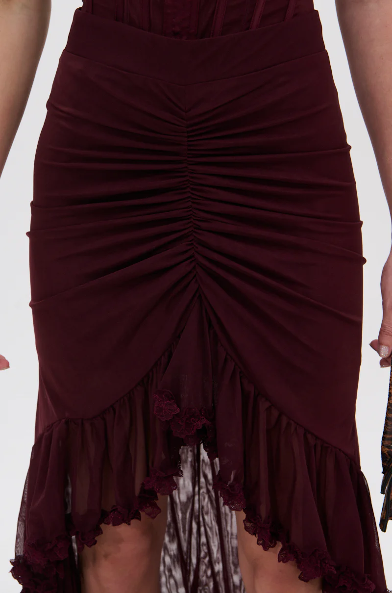 LOVELY DAYS MESH HIGH LOW SKIRT - Image 7