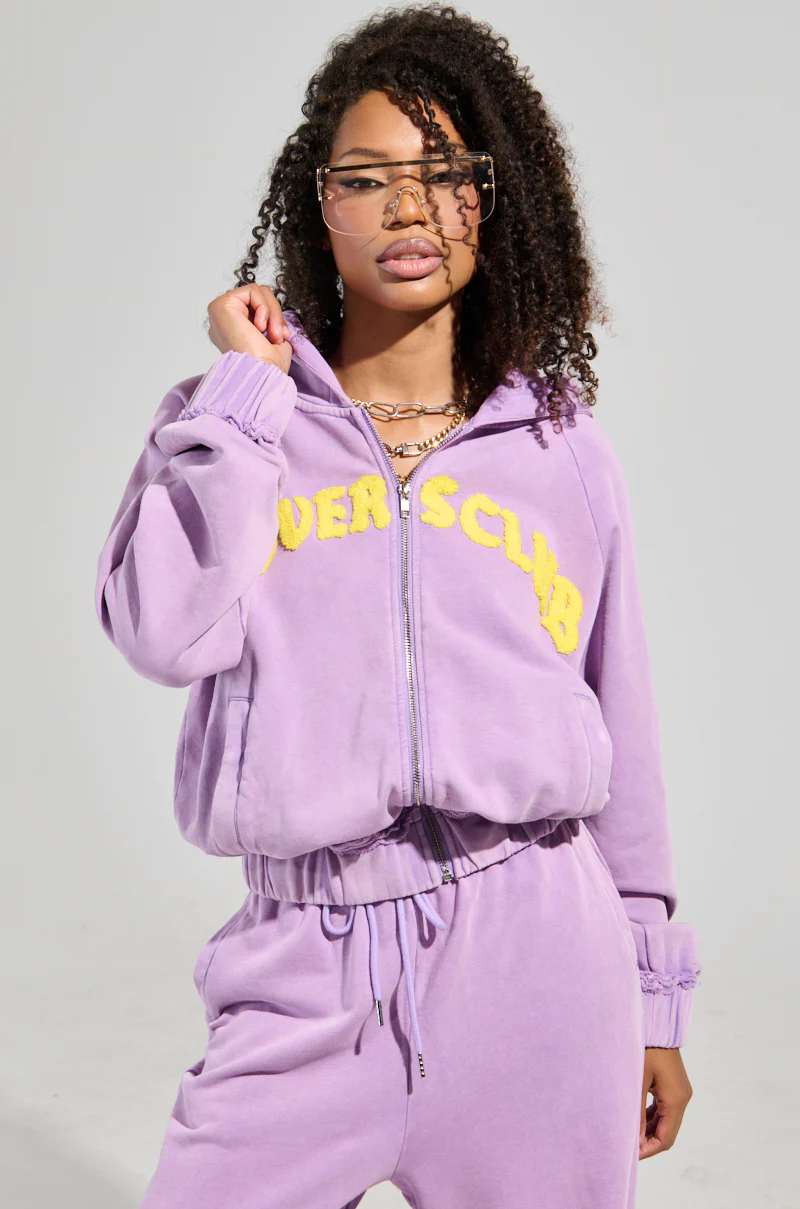 LOVERS CLUB ZIP UP HOODIE - Image 3