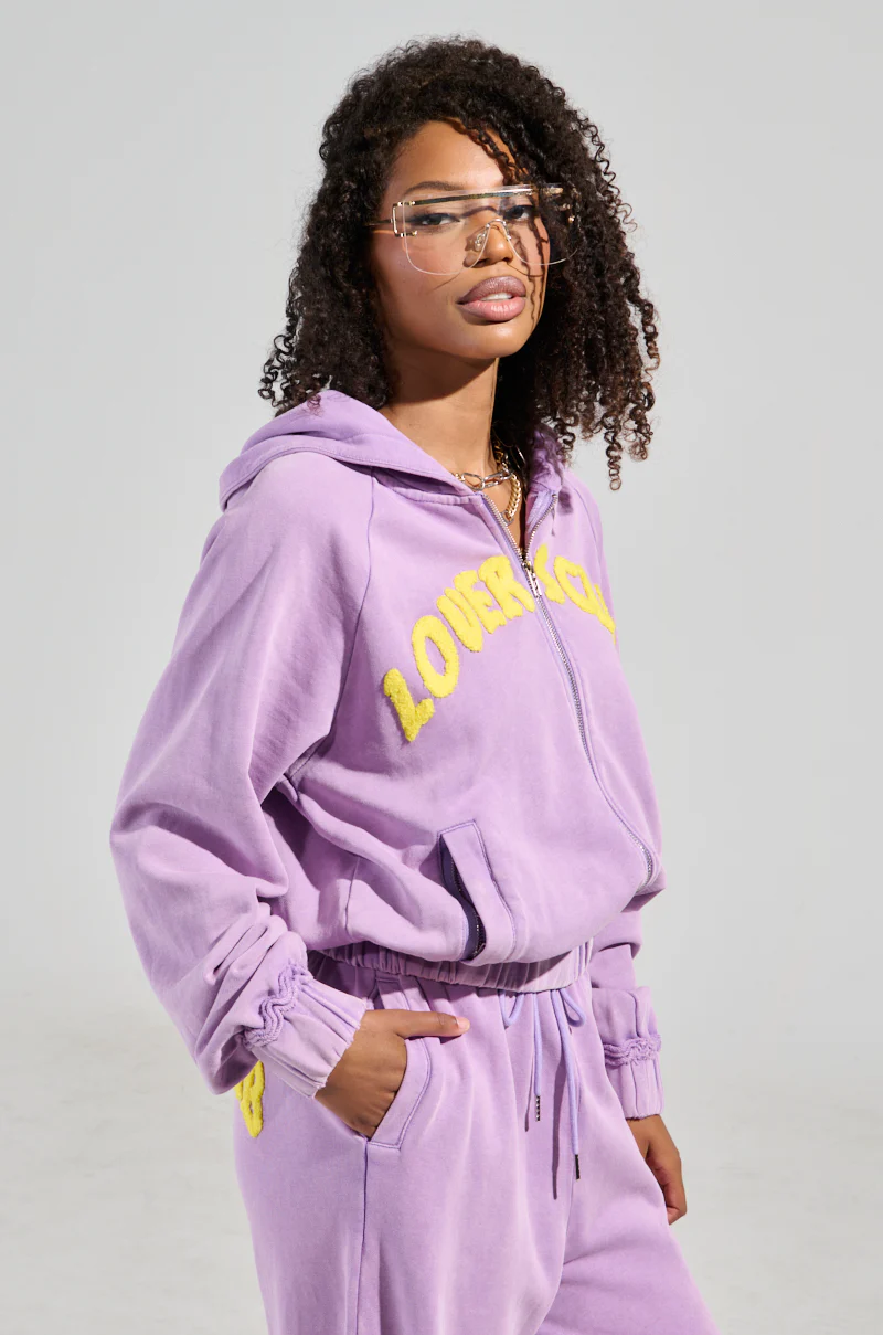 LOVERS CLUB ZIP UP HOODIE - Image 4