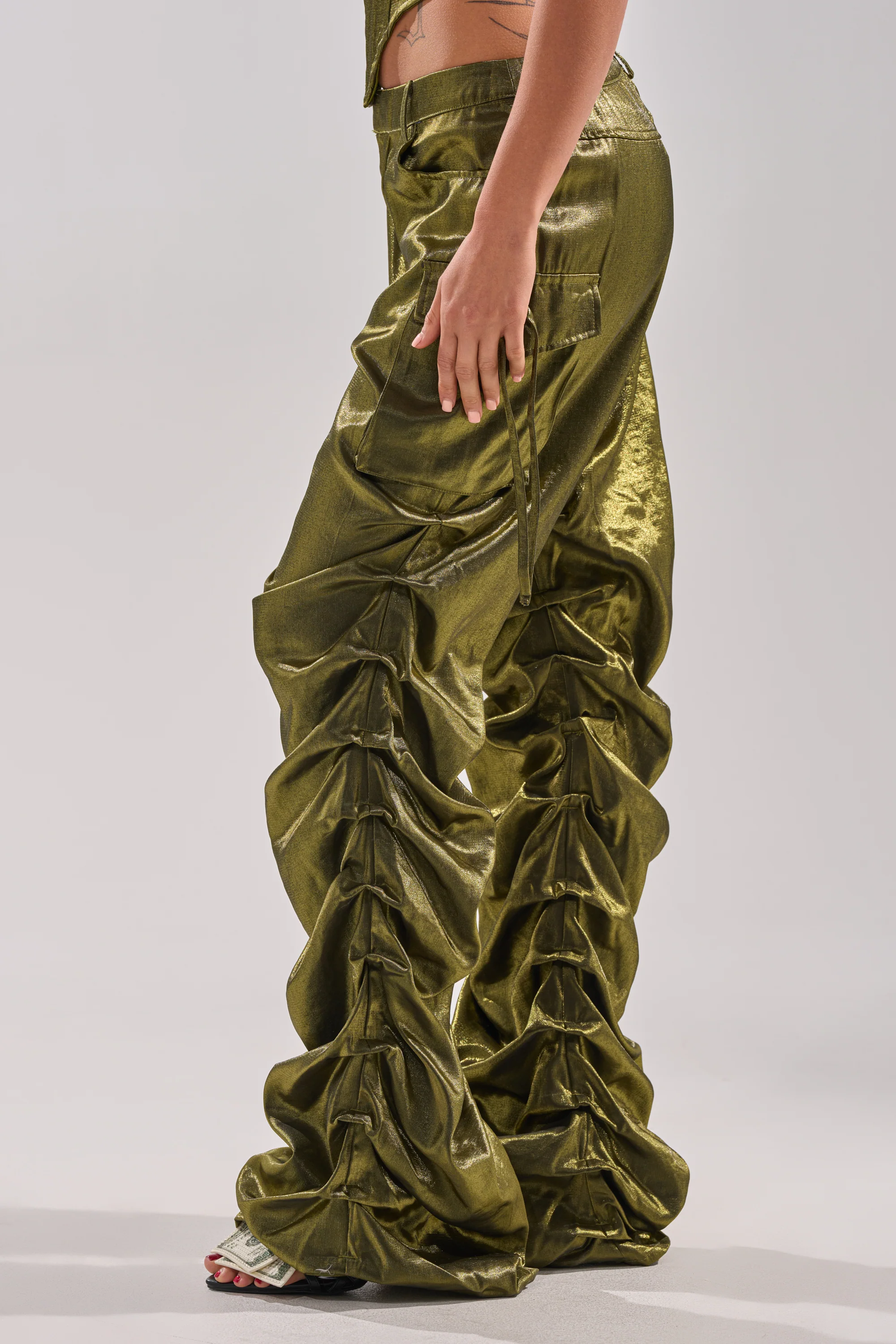 LUCKY ONE STACKED TROUSER - Image 4