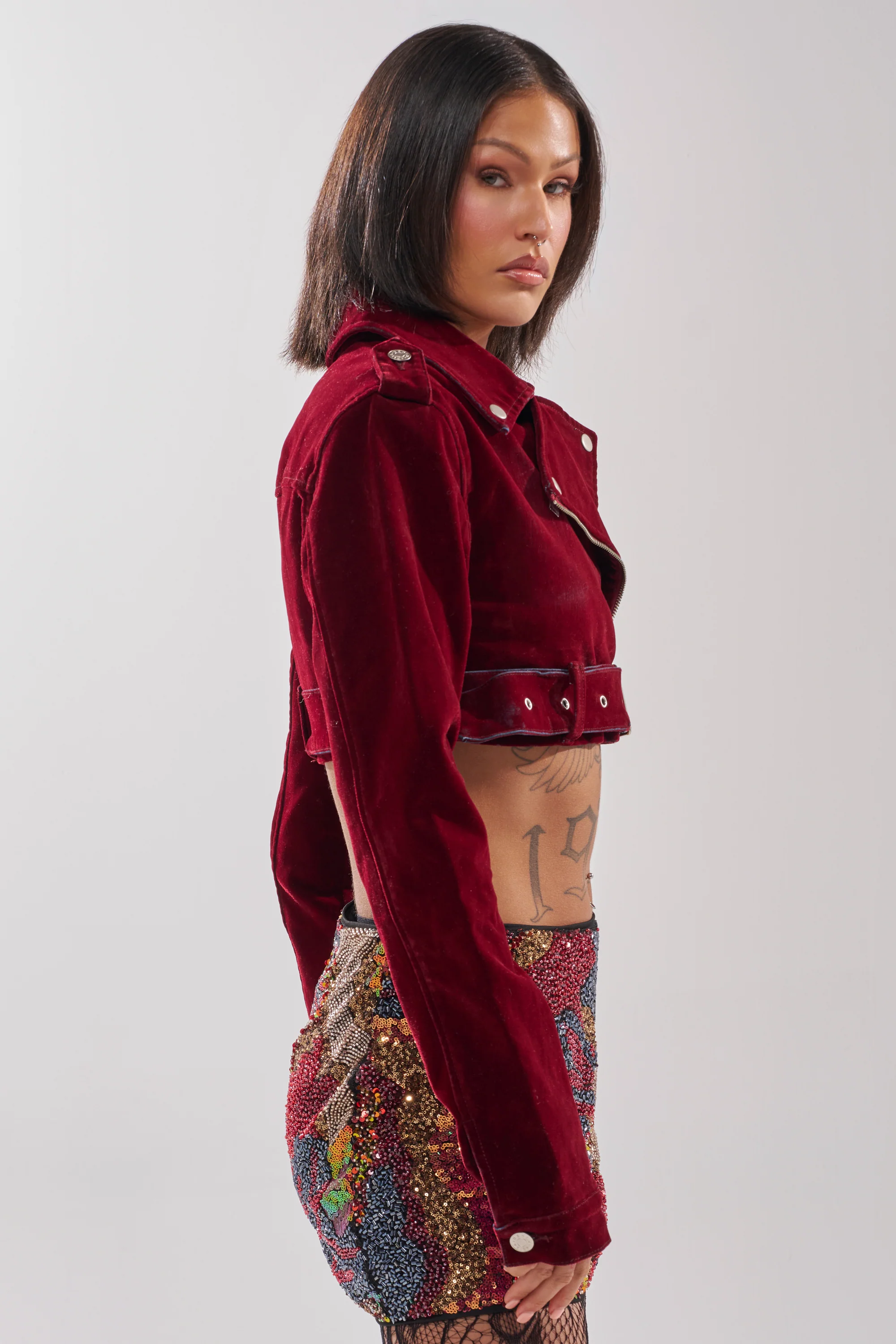 LULU VELVET DENIM MOTO - Image 6