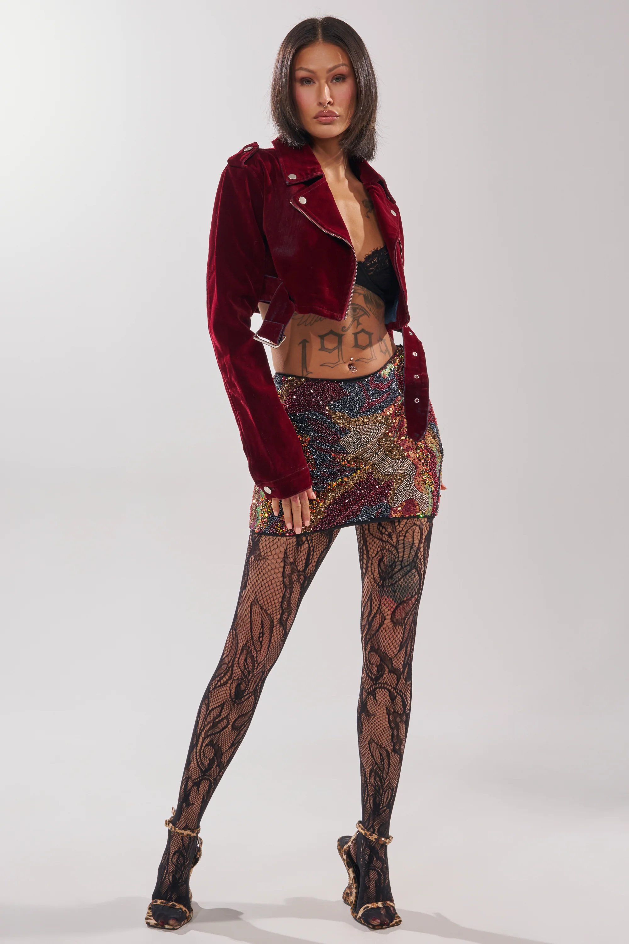 LULU VELVET DENIM MOTO - Image 8