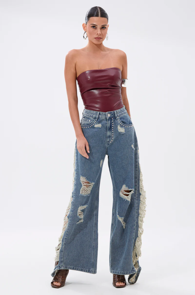 LUSH LIFE FAUX LEATHER BODYSUIT - Image 6