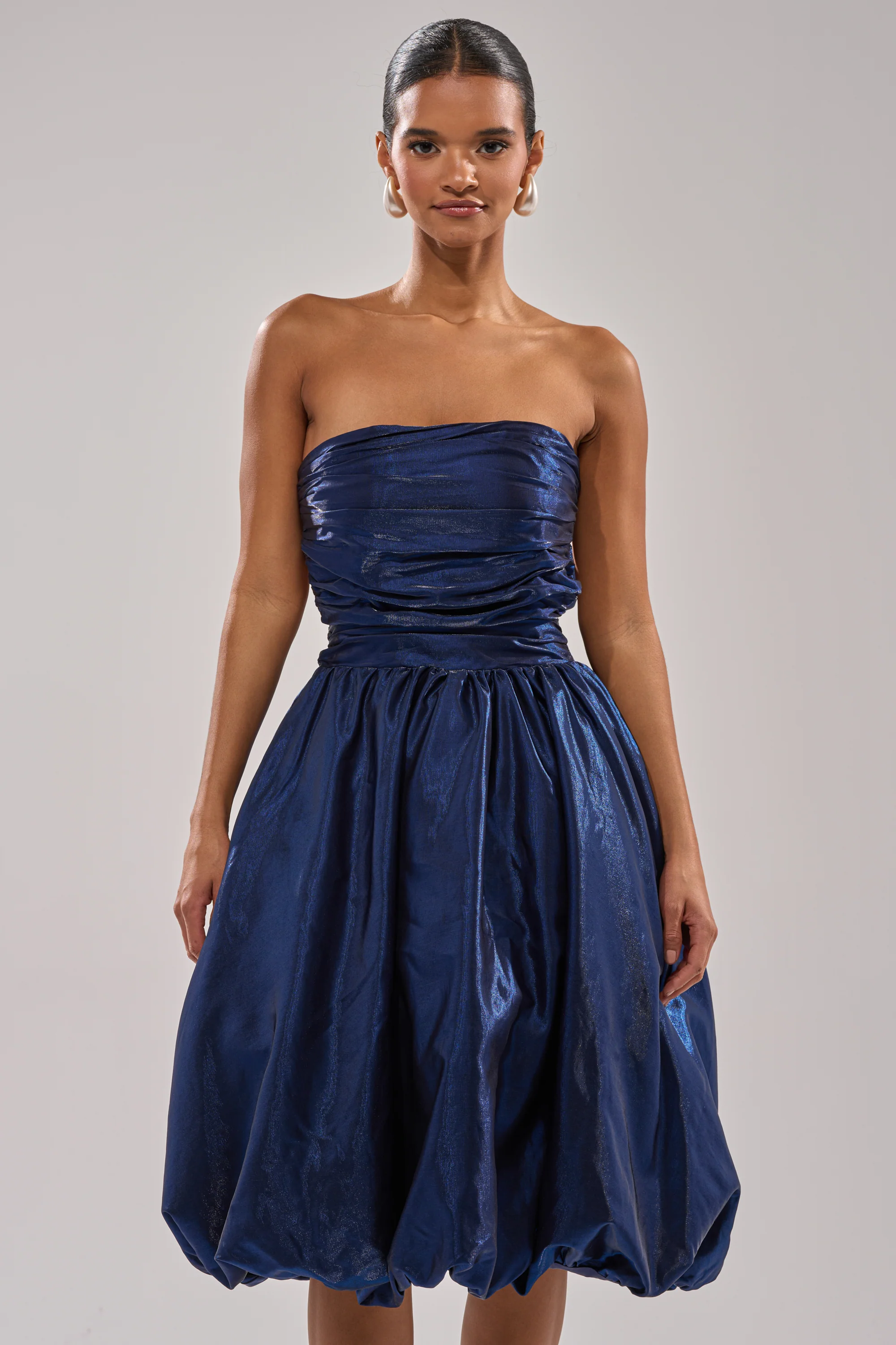 LUXE LIFE SATIN MIDI DRESS - Image 3