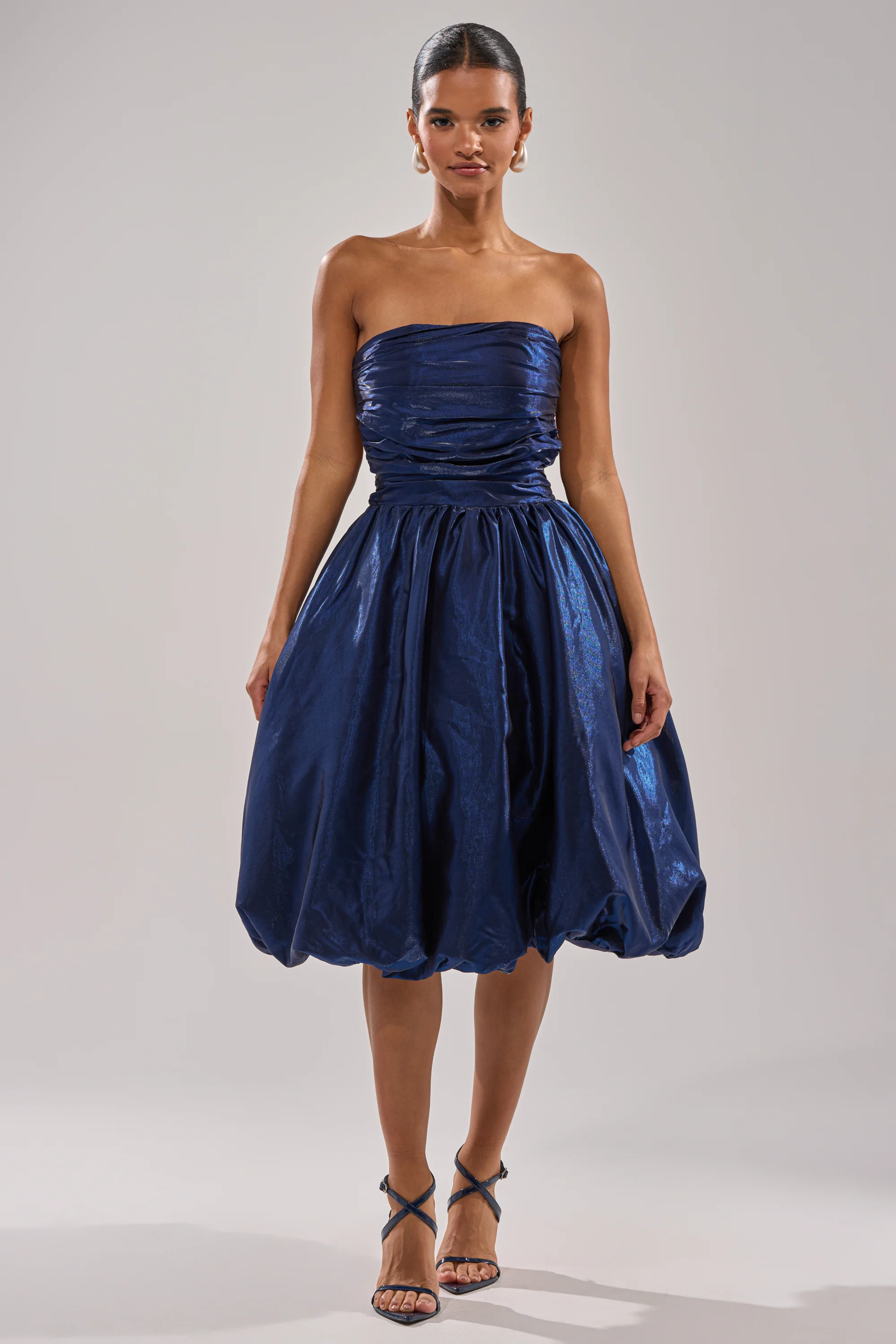 LUXE LIFE SATIN MIDI DRESS - Image 7