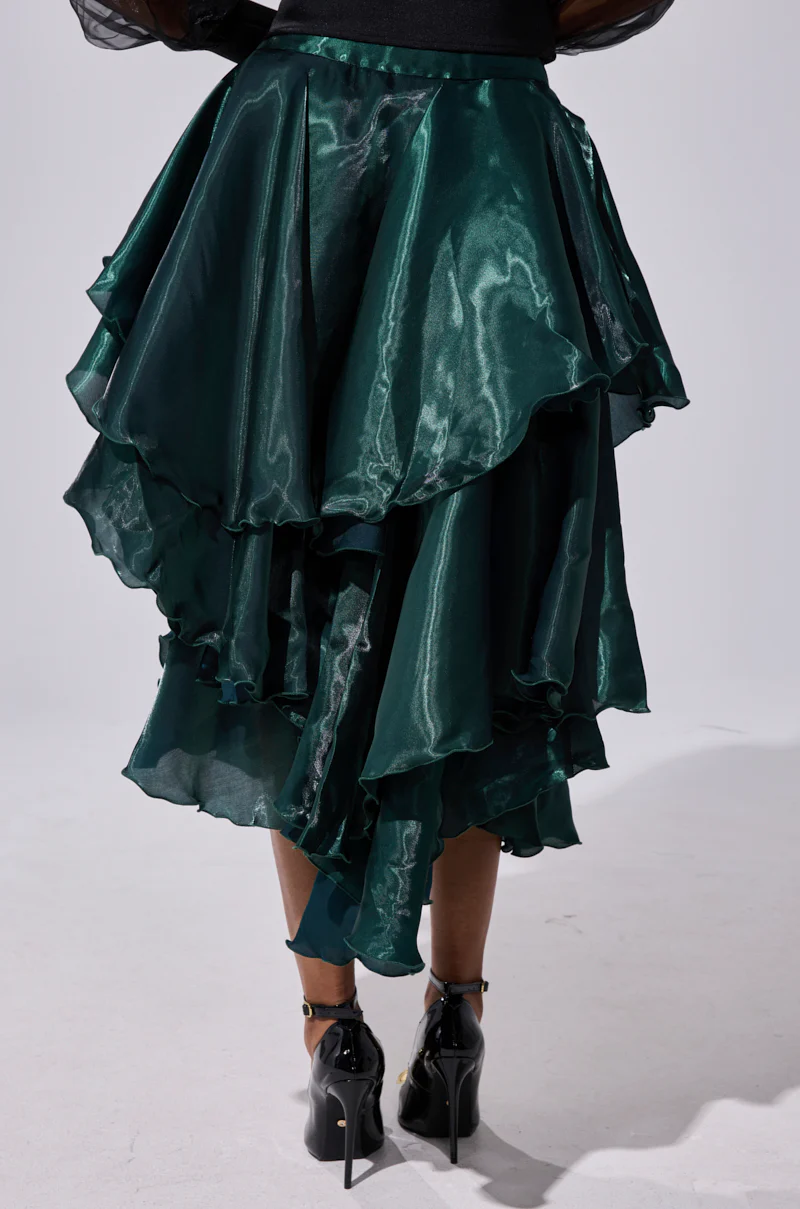 LUXE LIFE SATIN MIDI SKIRT - Image 5