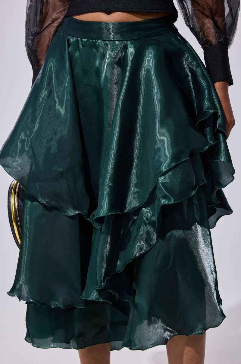 LUXE LIFE SATIN MIDI SKIRT - Image 8
