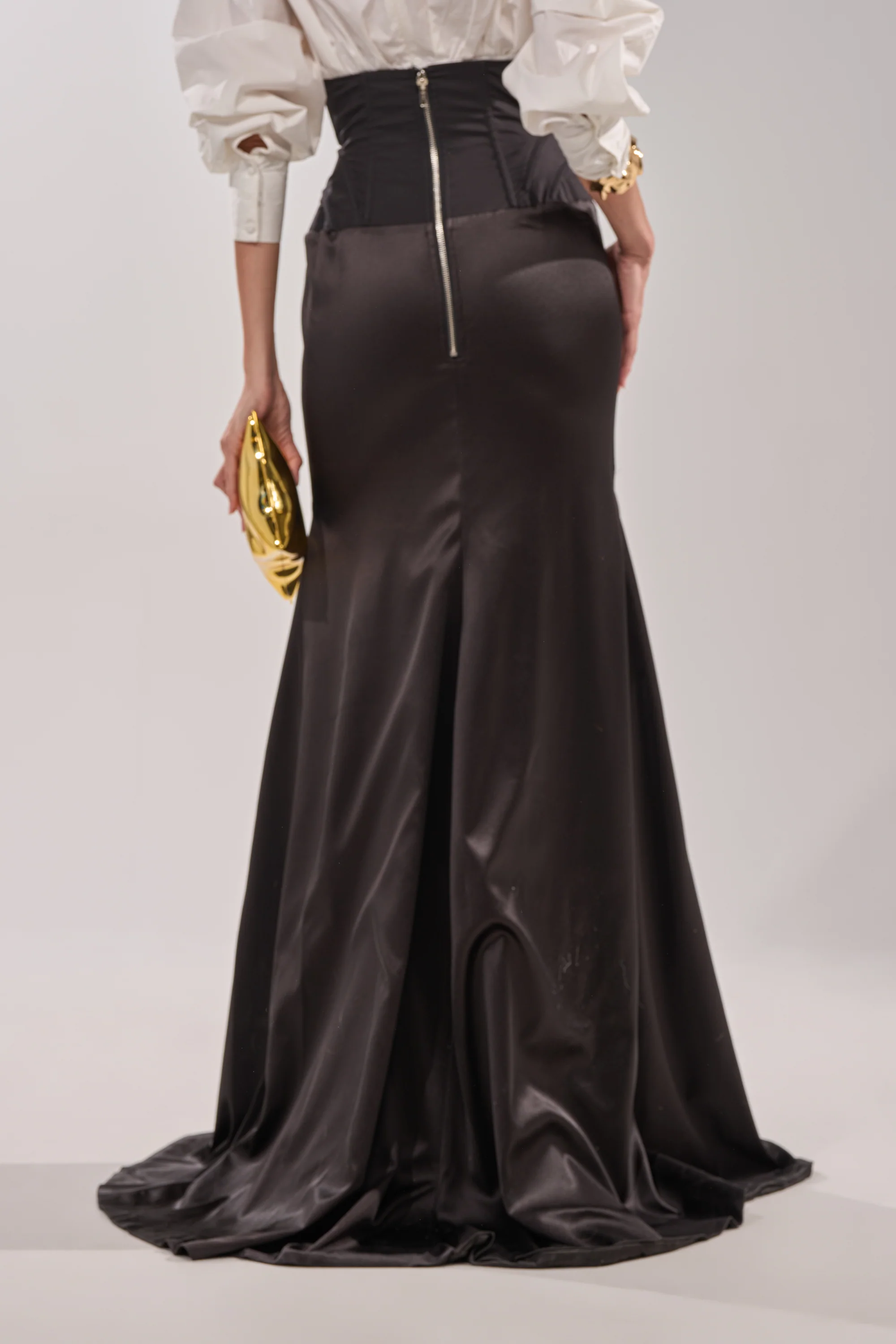 STAR OF THE NIGHT HIGH WAISTED CORSET MAXI SKIRT - Image 4