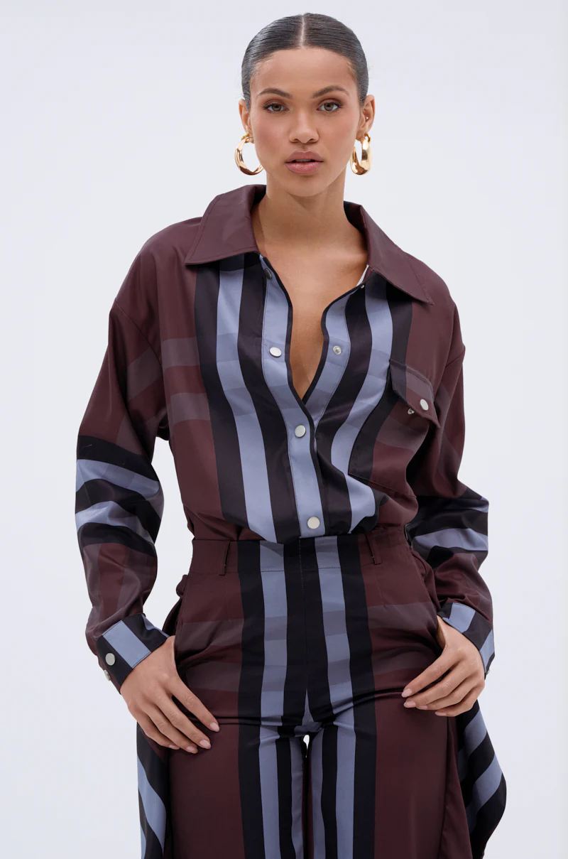 LUXURY LIFE PLAID BUTTON DOWN - Image 2